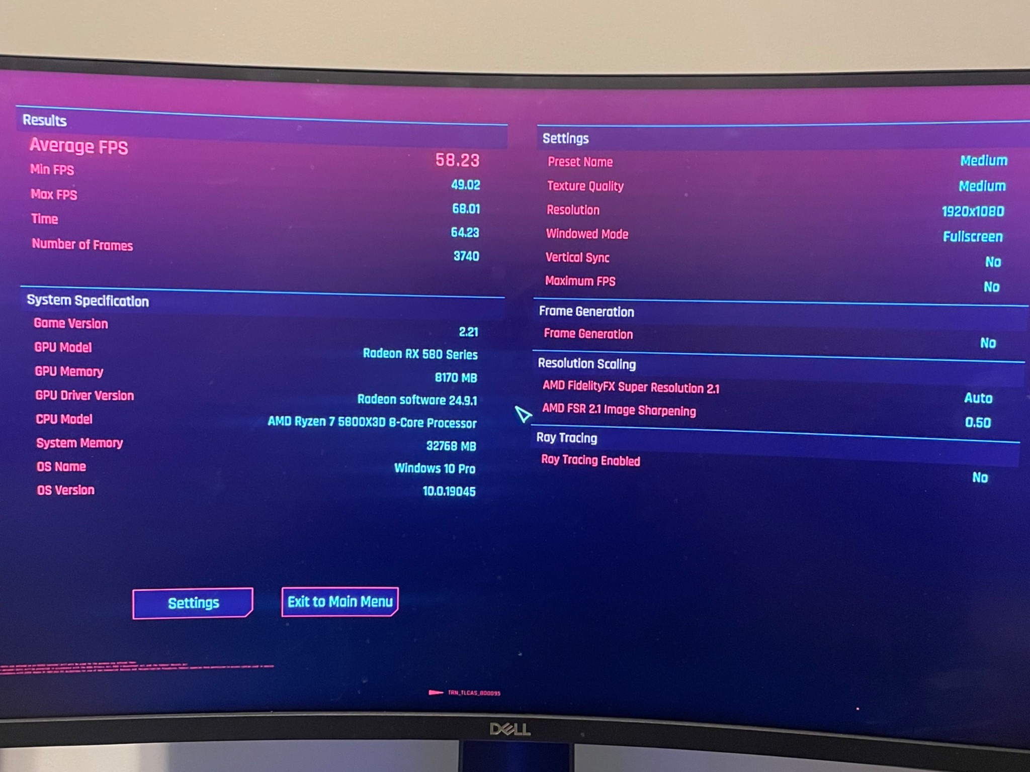 MSI Armor Rx 580 8gb OC