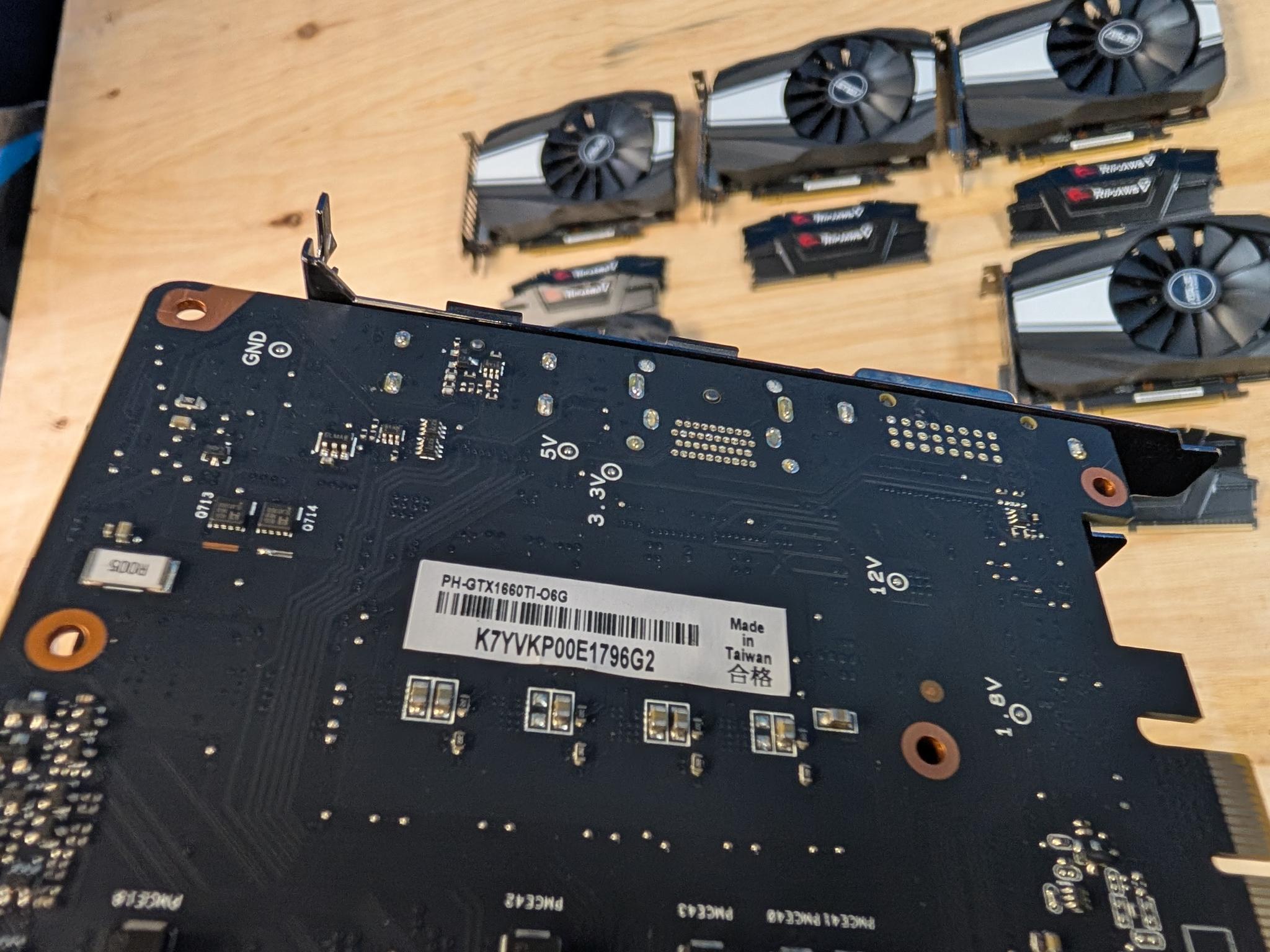 x6 Bulk or Single 1660 Ti 6 GB OC Asus Phoenix for Sale plus RAM!