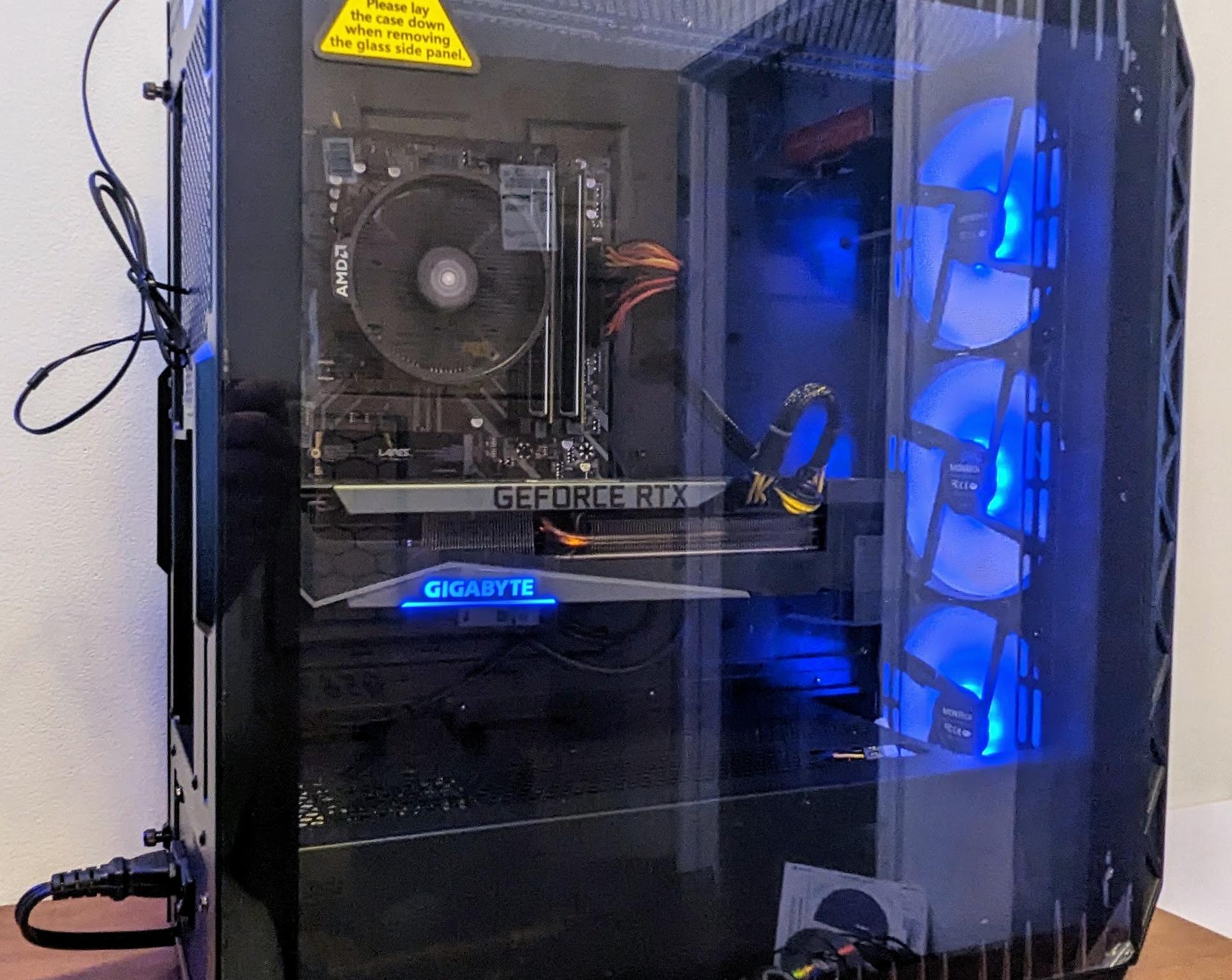 Gaming PC - AMD Ryzen 7 5700x - 32GB DDR4 3200MHZ RAM - Nvidia RTX 3070ti 8GB GPU - 3TB - B450 - W11