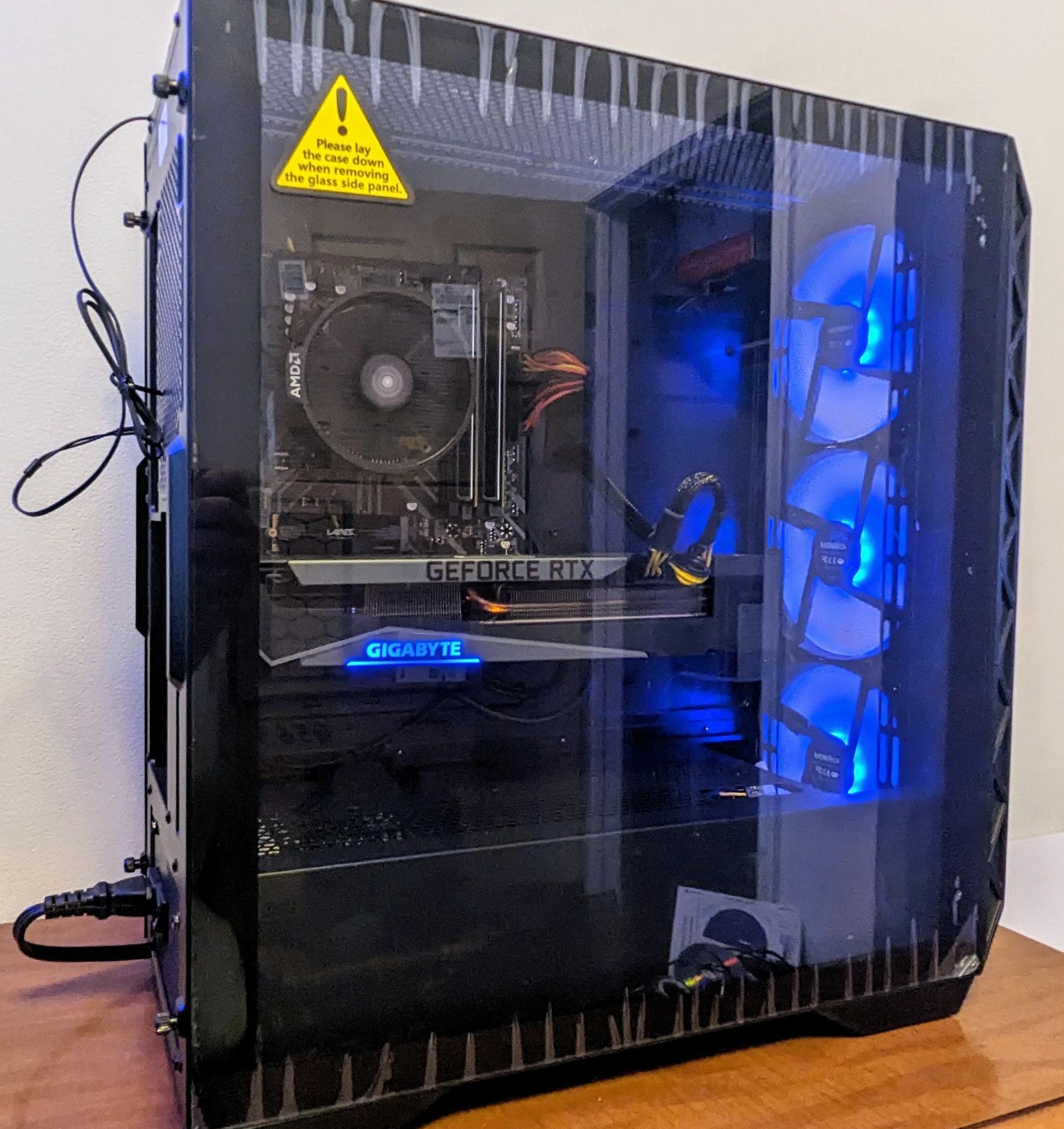 Gaming PC - AMD Ryzen 7 5700x - 32GB DDR4 3200MHZ RAM - Nvidia RTX 3070ti 8GB GPU - 3TB - B450 - W11