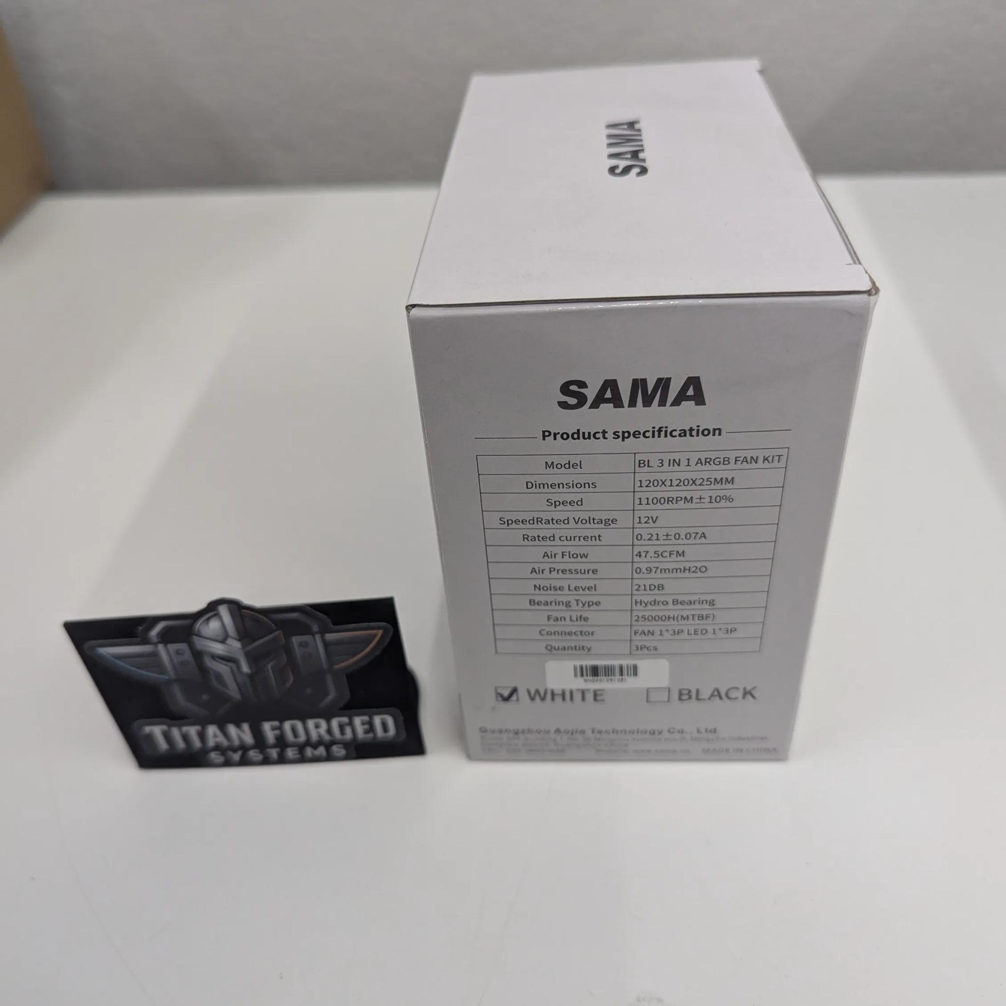 💨 SAMA BLW 3-in-1 ARGB PC Case Fans | 120mm | Fan Hub Included