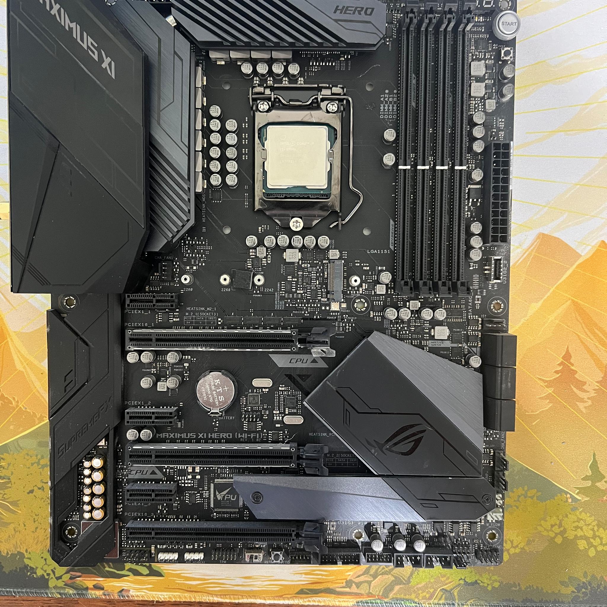 i7 9700k WITH Asus Hero XI full ATX Combo