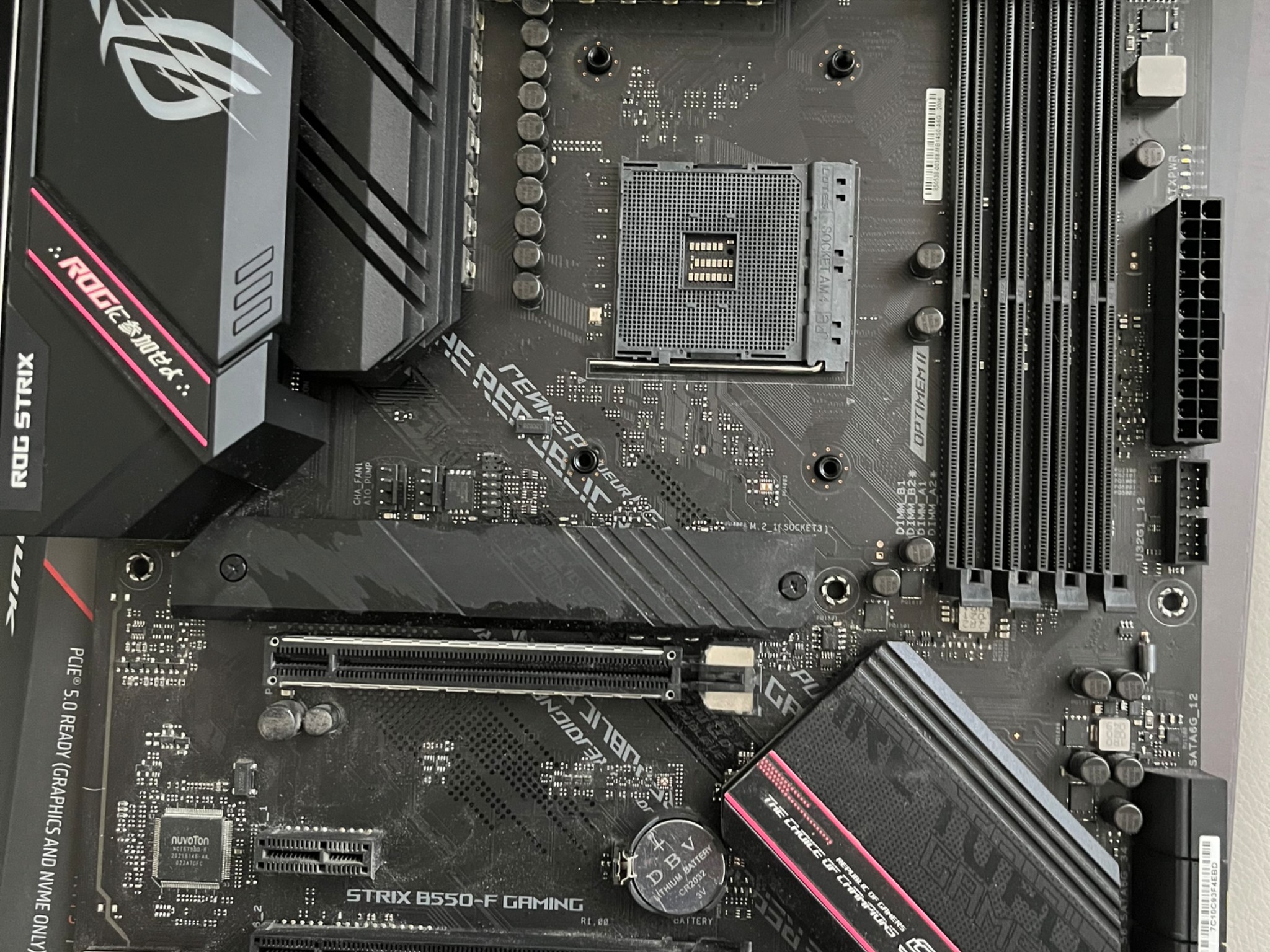 B550 F strix gaming motherboard ATX