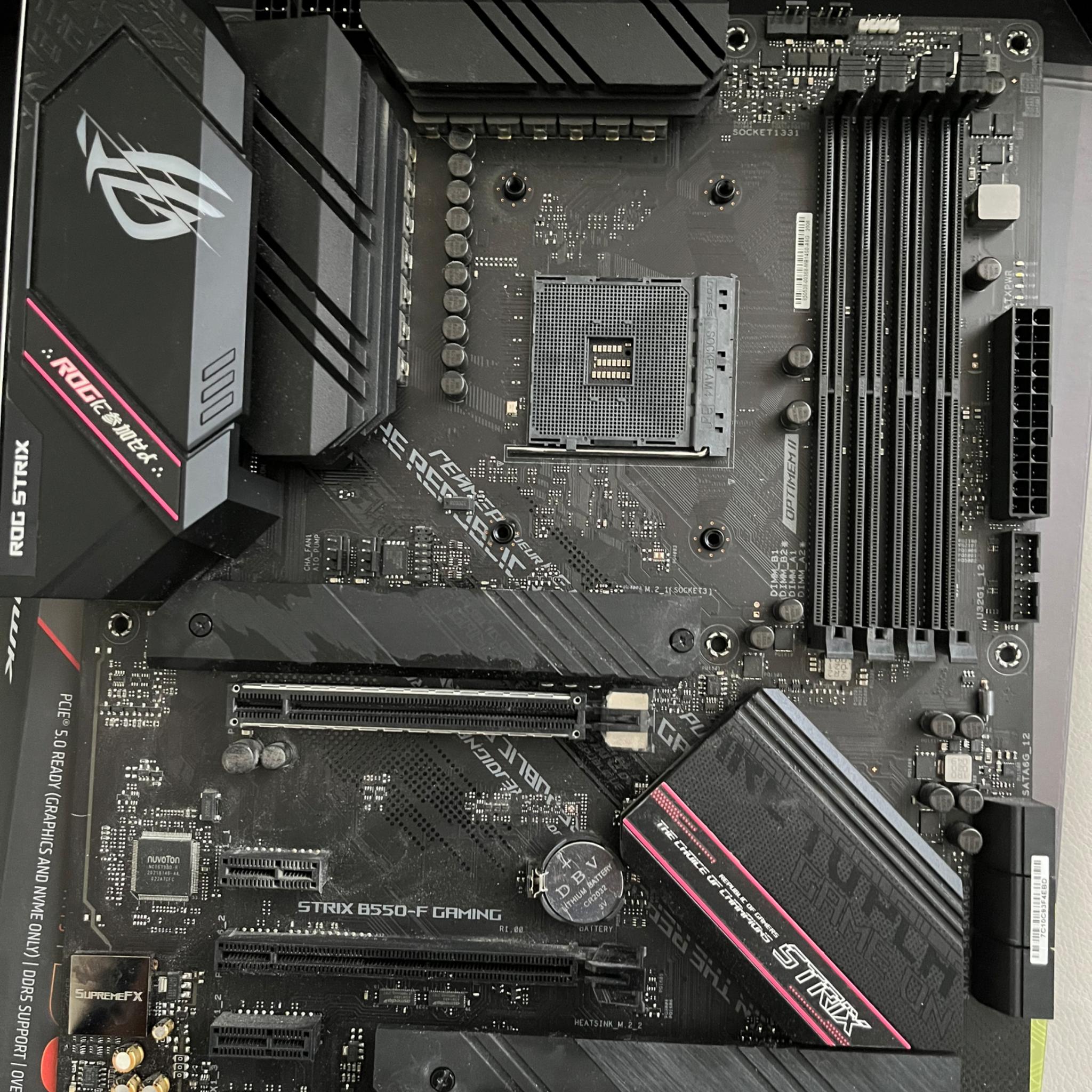 B550 F strix gaming motherboard ATX