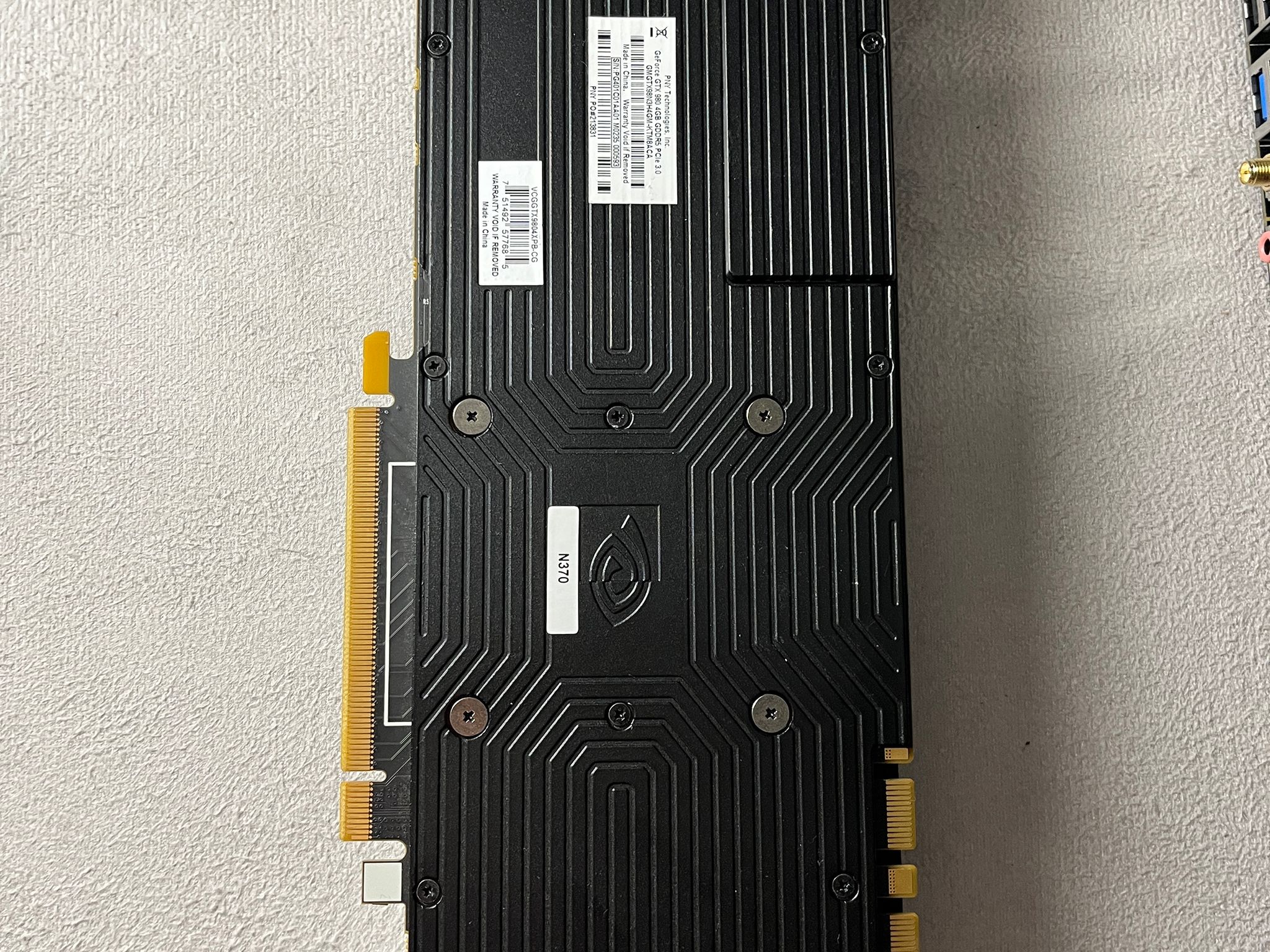 PNY Nvidia GeForce GTX 980 4GB Graphics Card