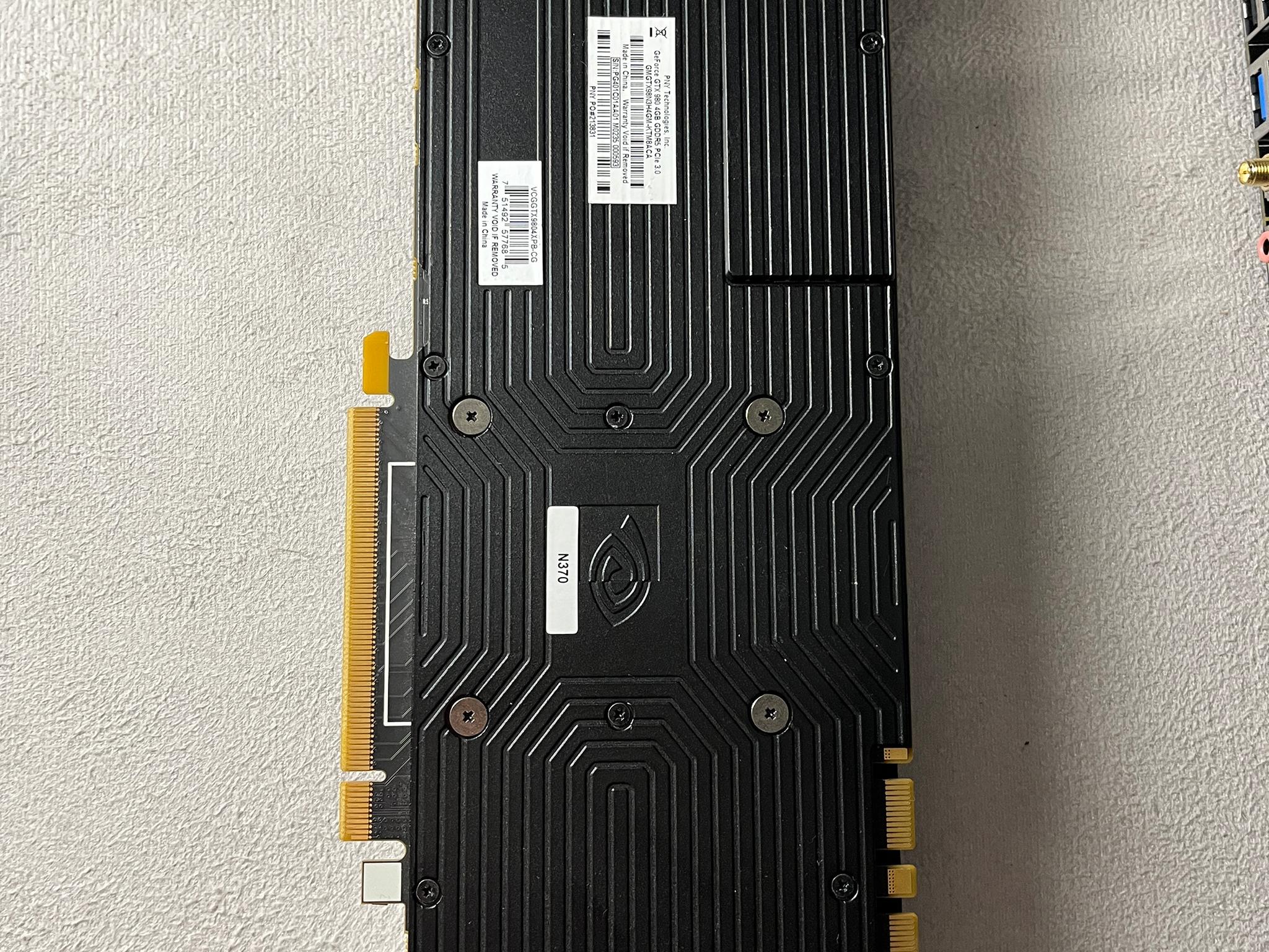 PNY Nvidia GeForce GTX 980 4GB Graphics Card