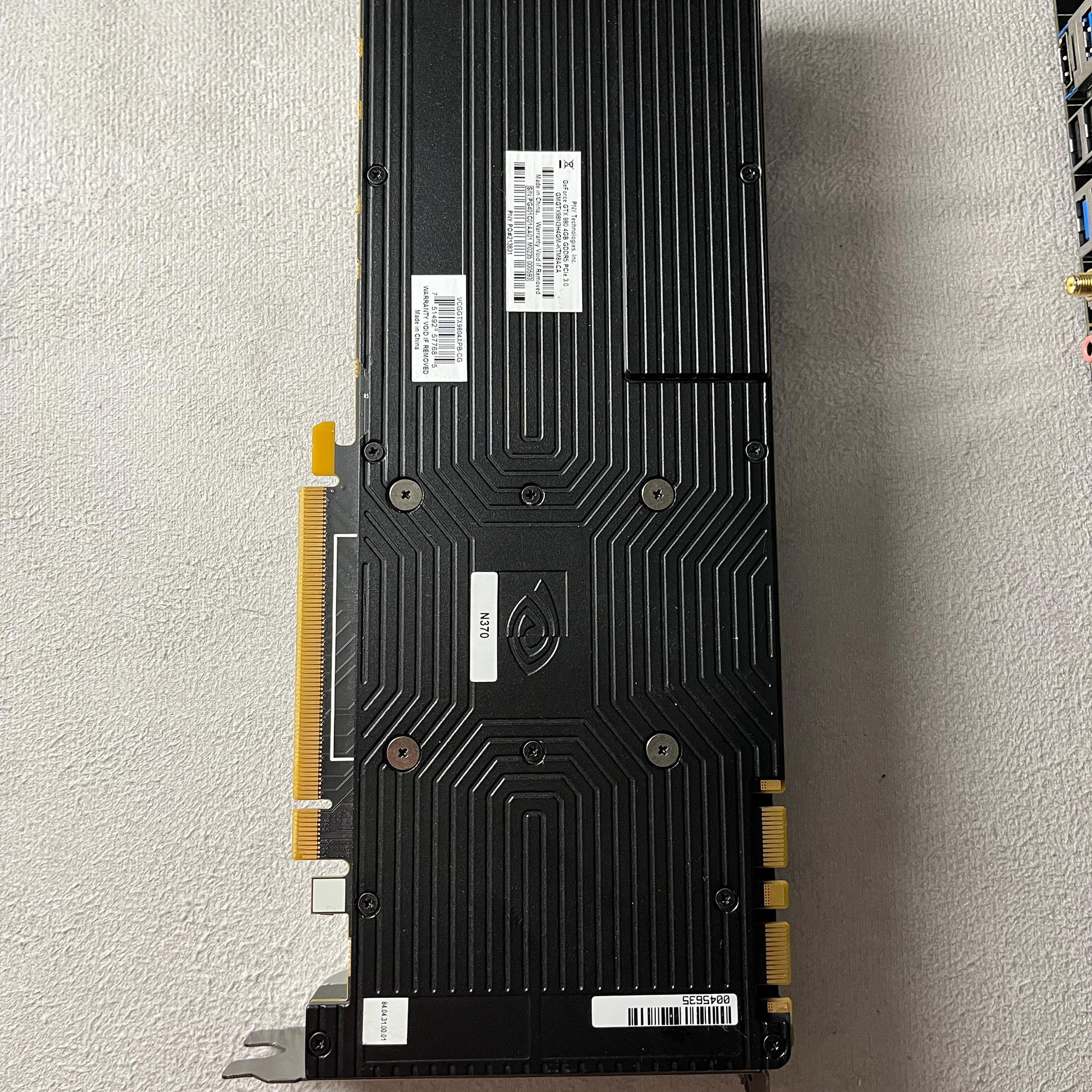 PNY Nvidia GeForce GTX 980 4GB Graphics Card