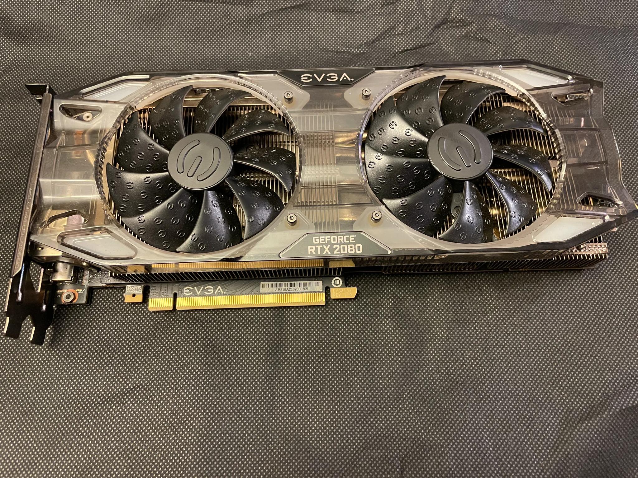 EVGA GeForce RTX 2080 XC GAMING, 08G-P4-2182-KR, 8GB GDDR6, Dual HDB Fans, RGB LED, Metal Backplate