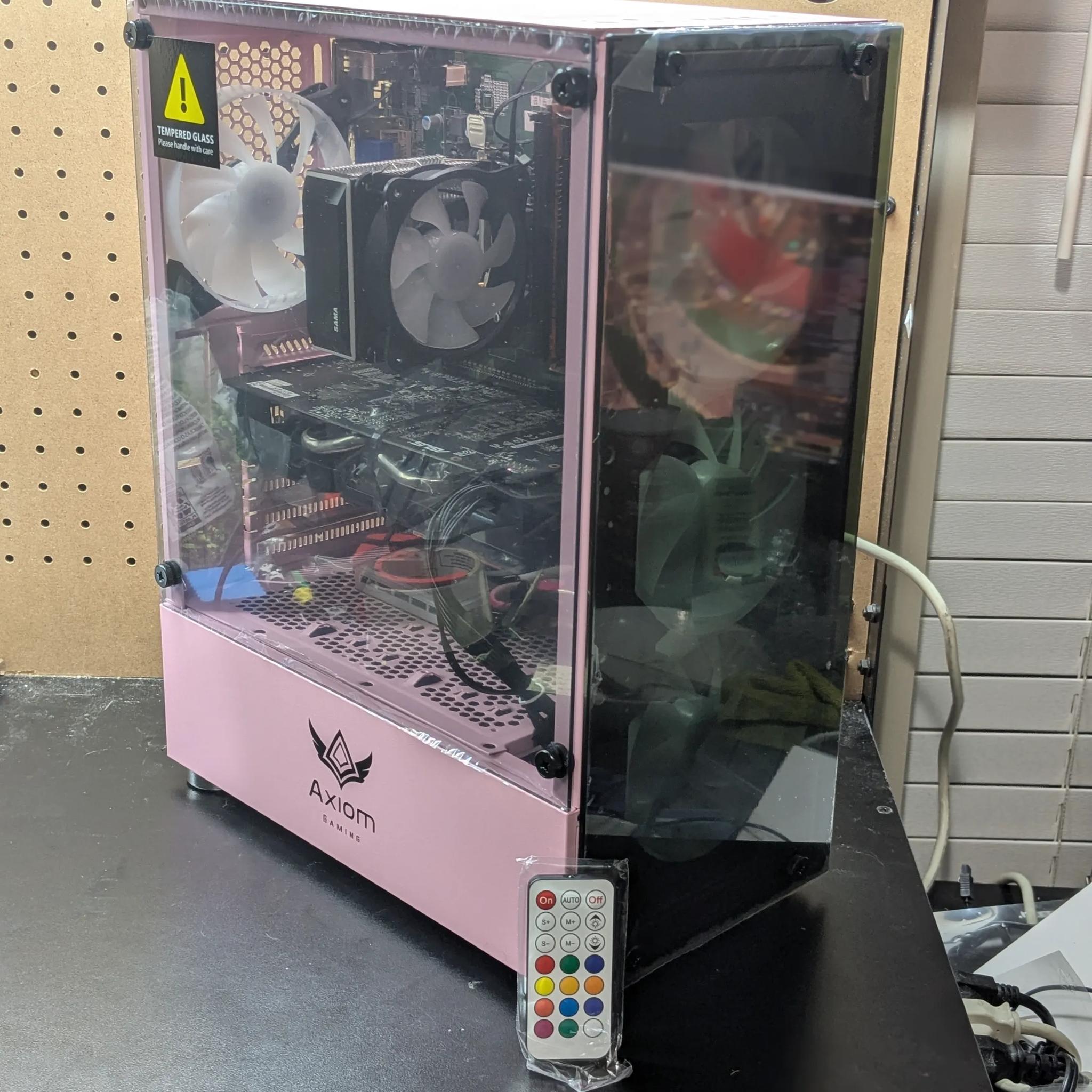 Fabulously Pink |  100 FPS Fortnite | i5-4590 , 16GB RAM, 500GB SSD, RX 470 8GB, RGB, Wifi, Win10