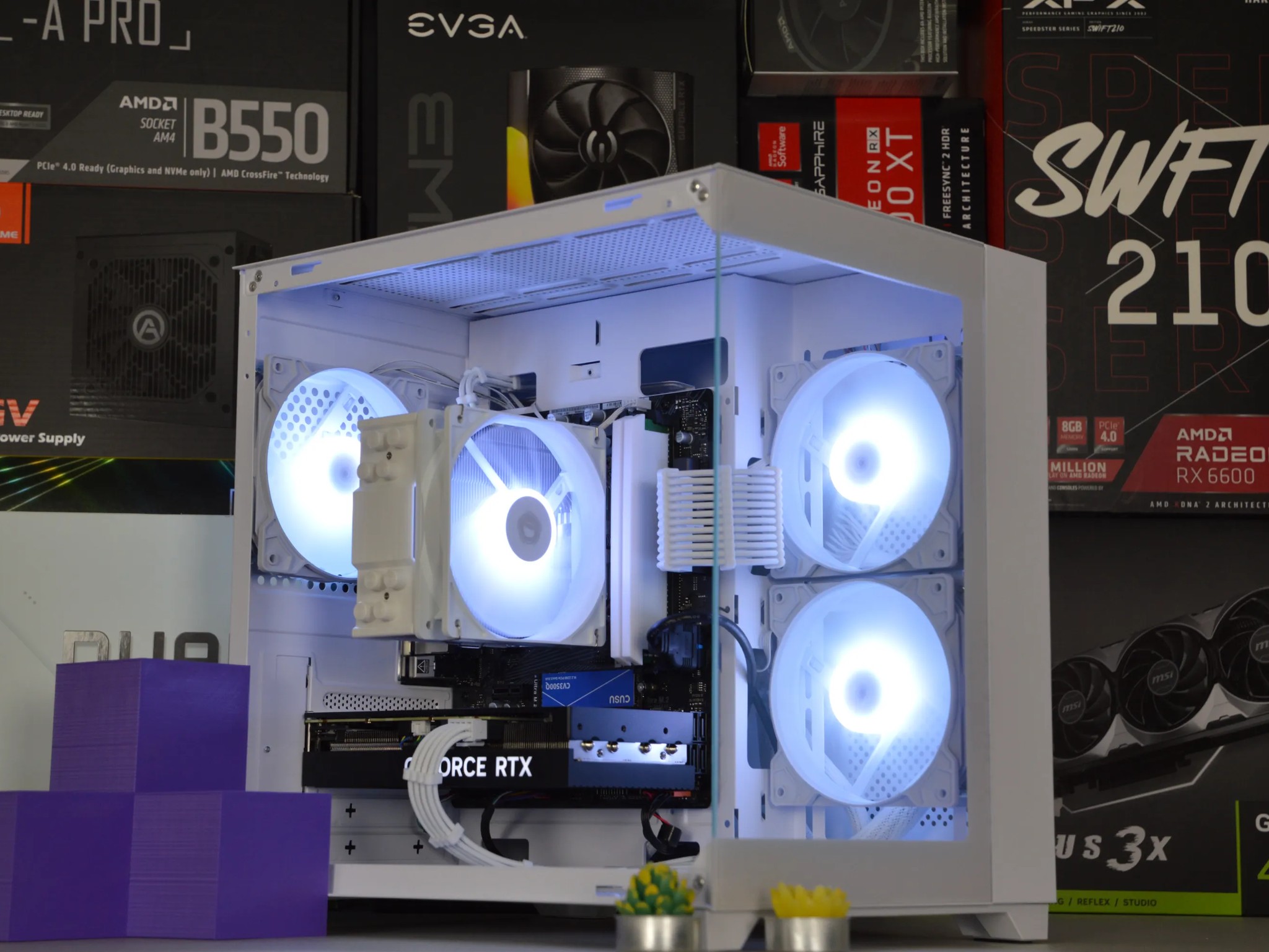 ❄️⬜| RTX 4060 Ti 8GB | RYZEN 5 5600 | 16GB DDR4 RAM | 1TB NVME SSD | Snow Box |