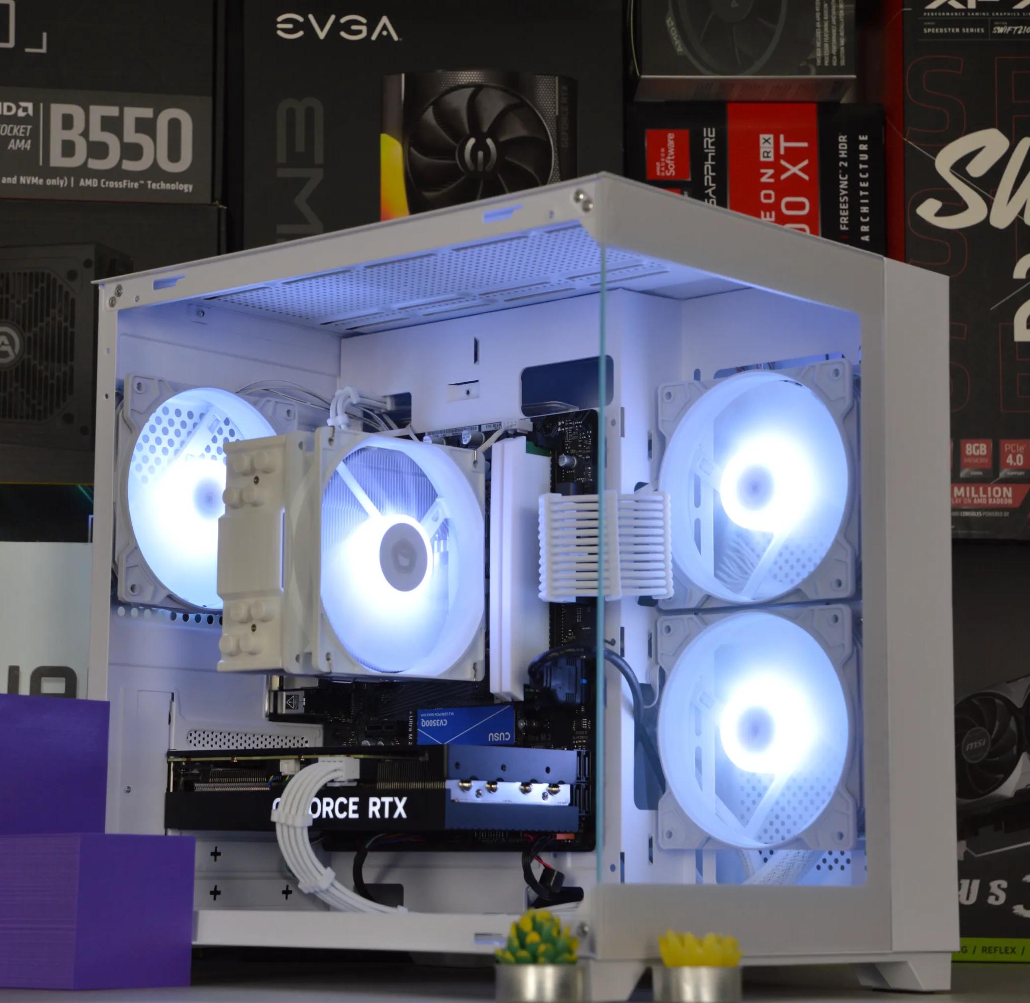 ❄️⬜| RTX 4060 Ti 8GB | RYZEN 5 5600 | 16GB DDR4 RAM | 1TB NVME SSD | Snow Box |