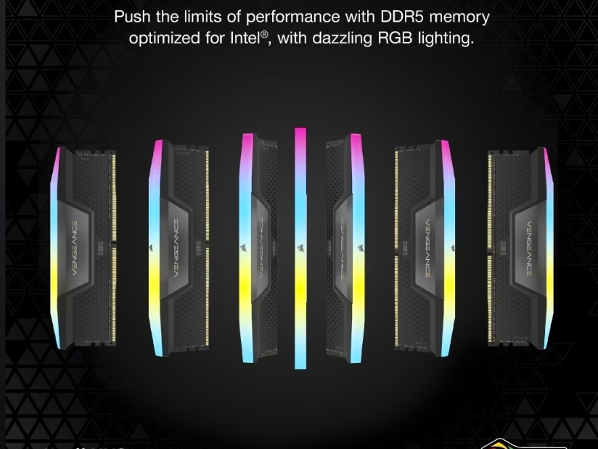 Corsair Vengeance RGB DDR5 RAM CL32 6400MTS 96GB(2X48GB)