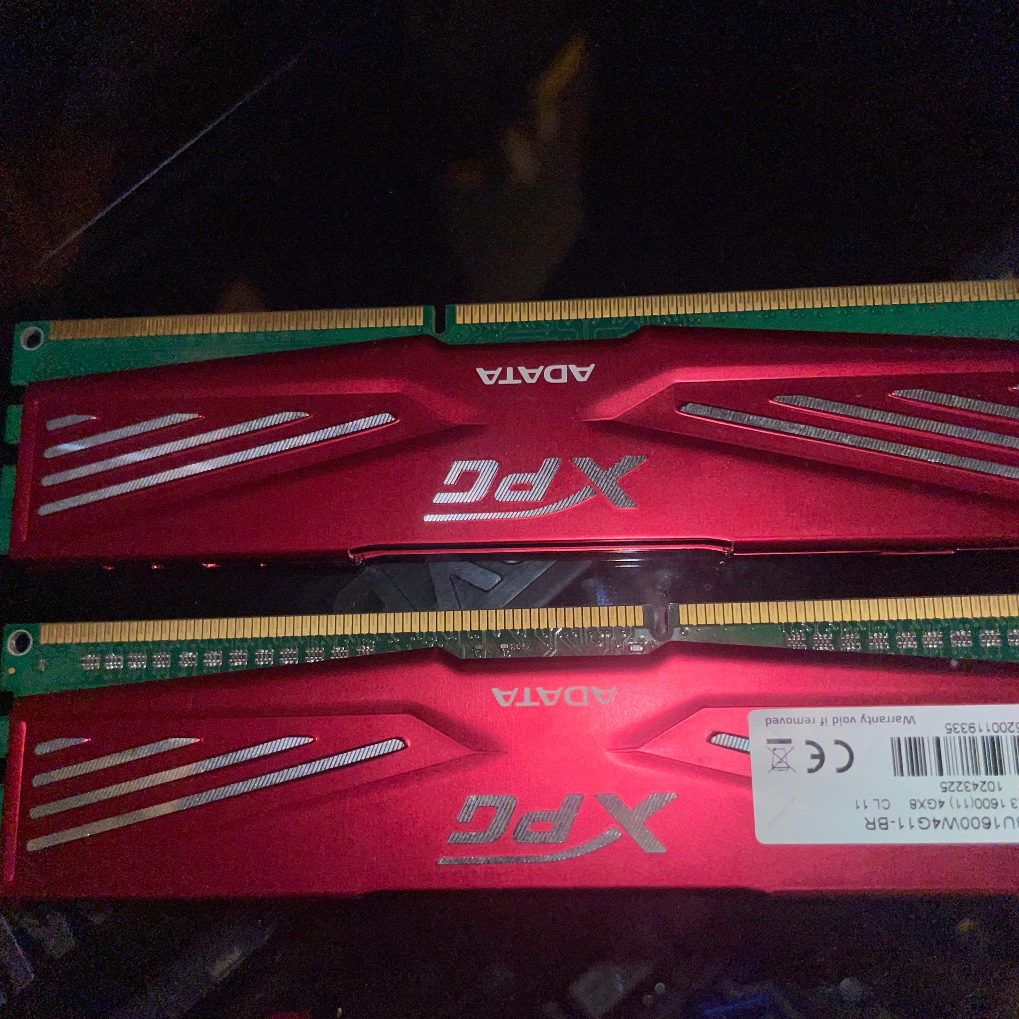 2x4gb Memory 1600Mhz 1.5v