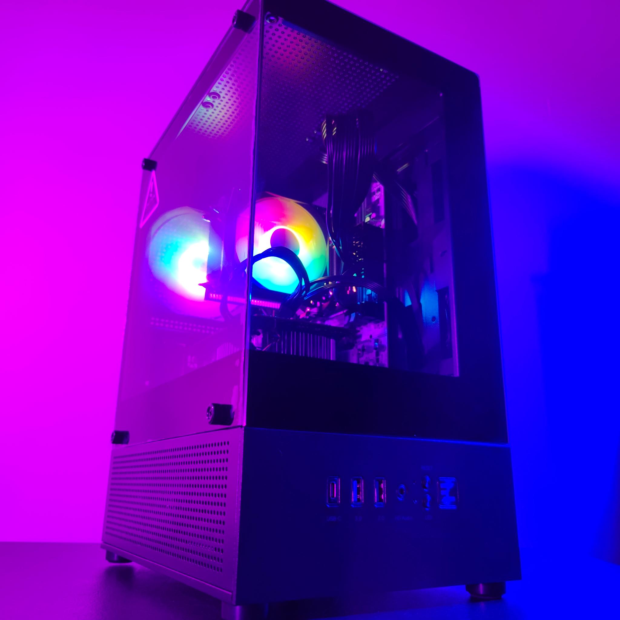 Custom 14 Core 28 Thread Xeon | 8GB DDR4 | GTX 1060 | M.2 SSD + HDD Storage | Zalman SFF Windows PC