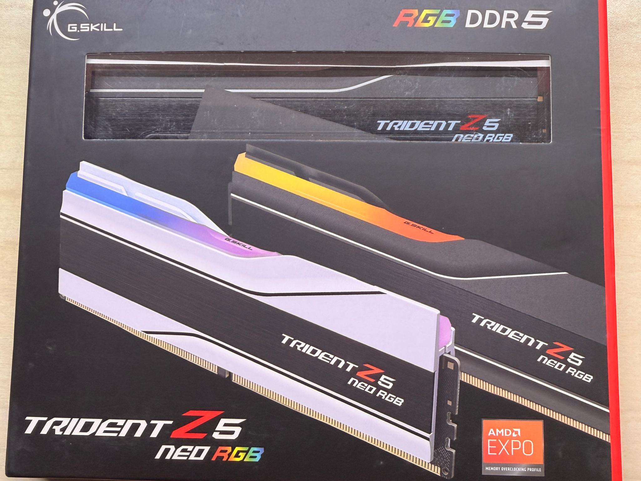 G.Skill Trident Z5 neo rgb DDR5-6400 CL32 24Gbx2 EXPO