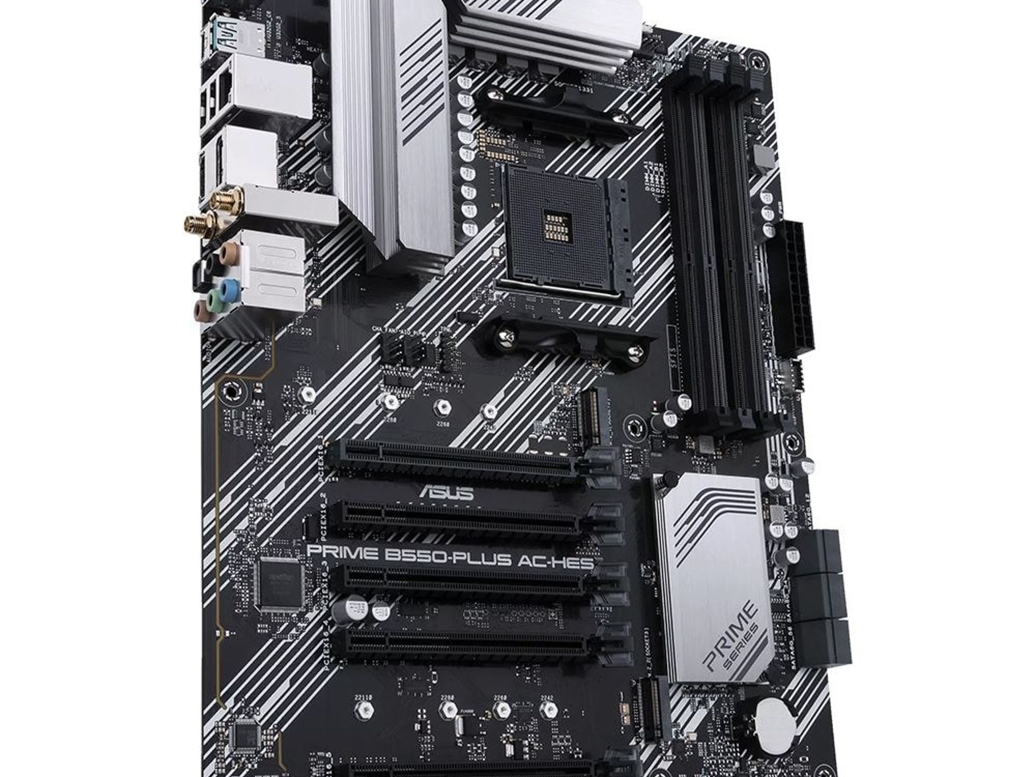 ASUS PRIME B550-PLUS AC AMD AM4 Socket B550 ATX M.2 Desktop Motherboard A