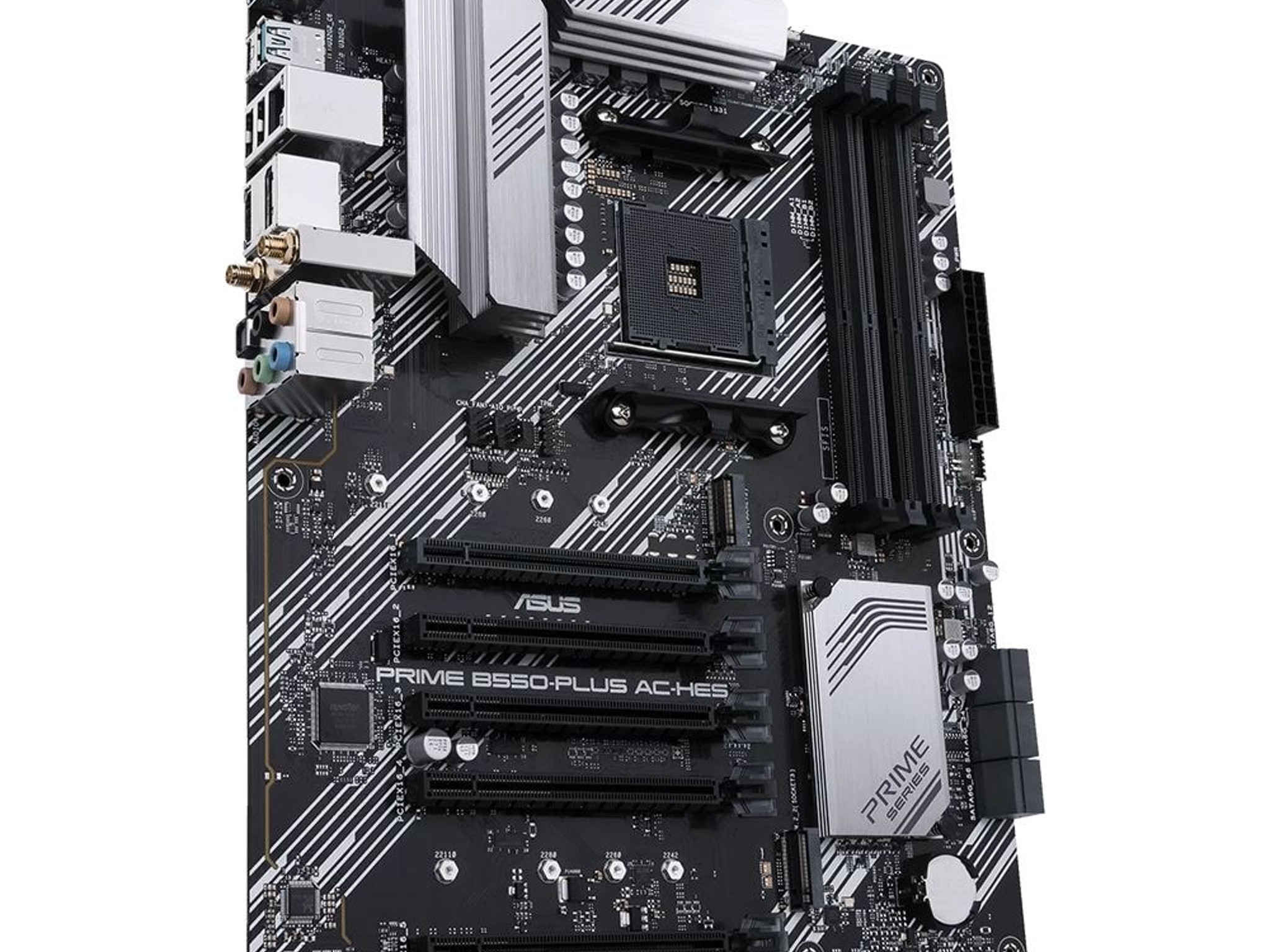 ASUS PRIME B550-PLUS AC AMD AM4 Socket B550 ATX M.2 Desktop Motherboard A