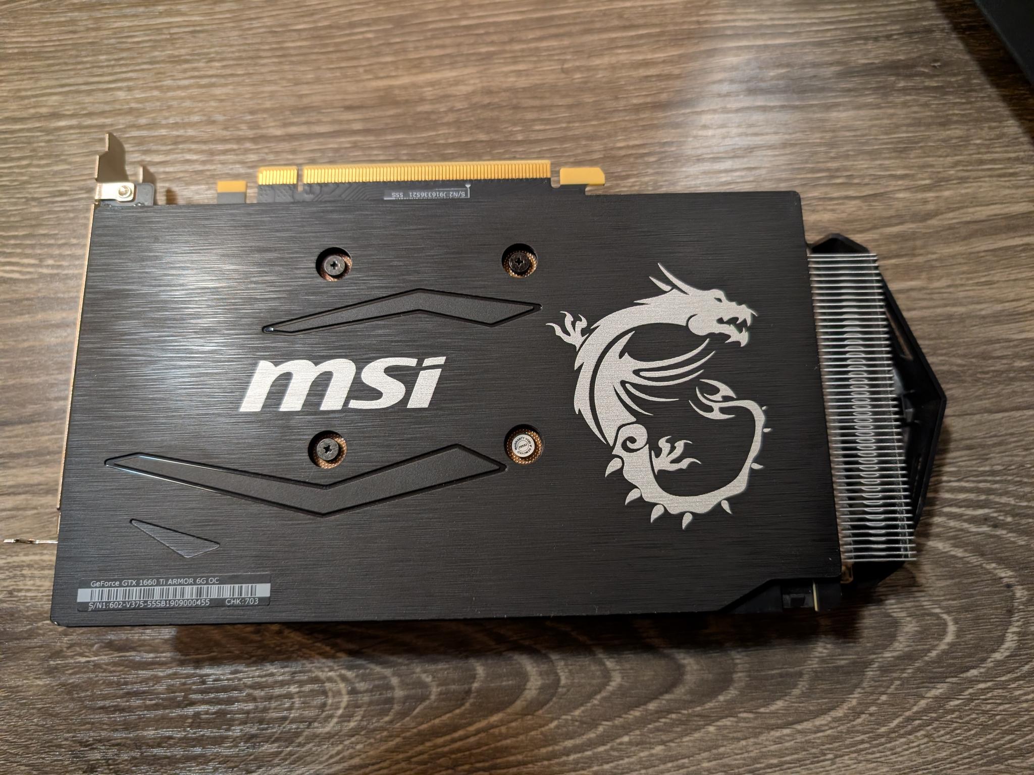 🐉 MSI GeForce GTX 1660 Ti ARMOR 6GB OC 🐉