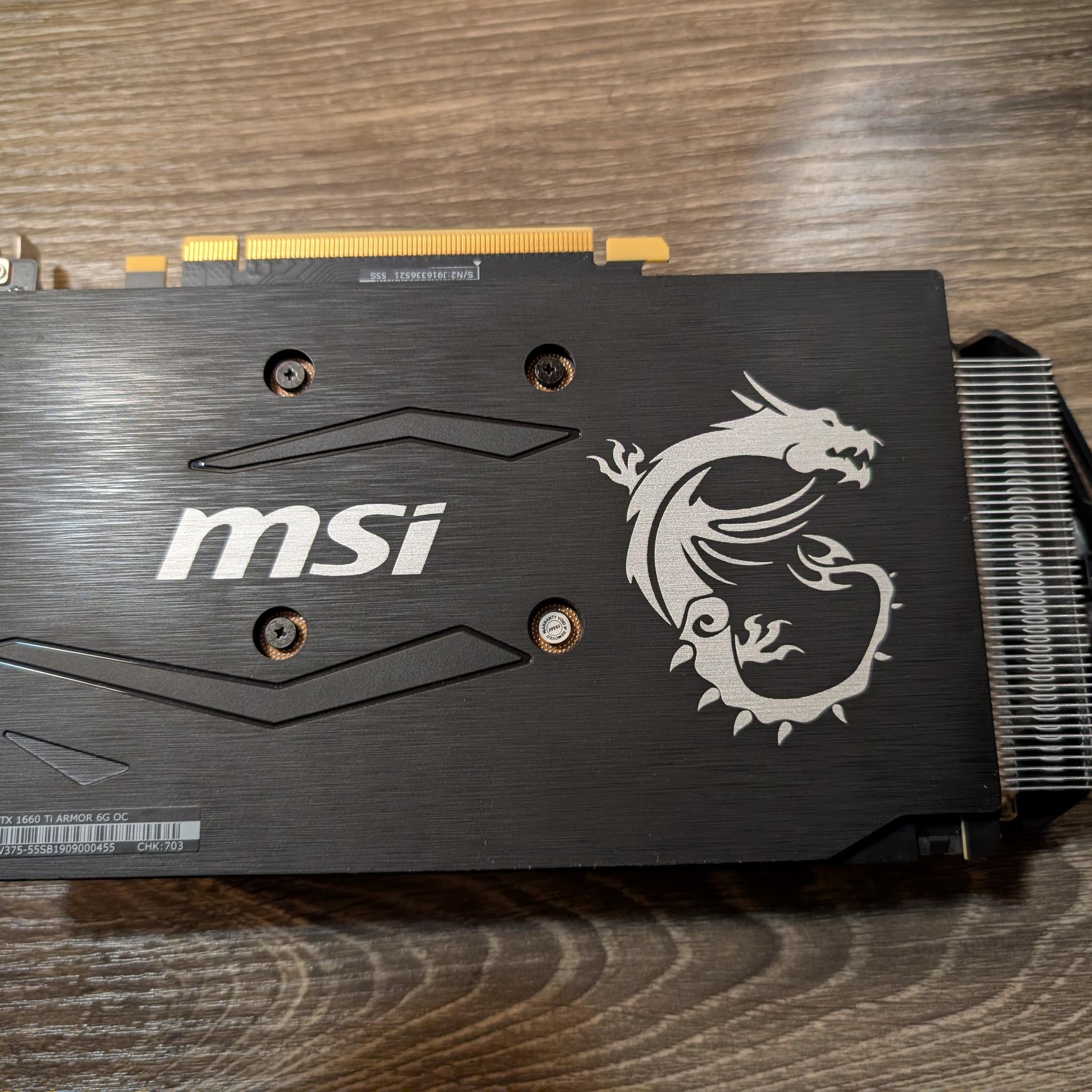 🐉 MSI GeForce GTX 1660 Ti ARMOR 6GB OC 🐉