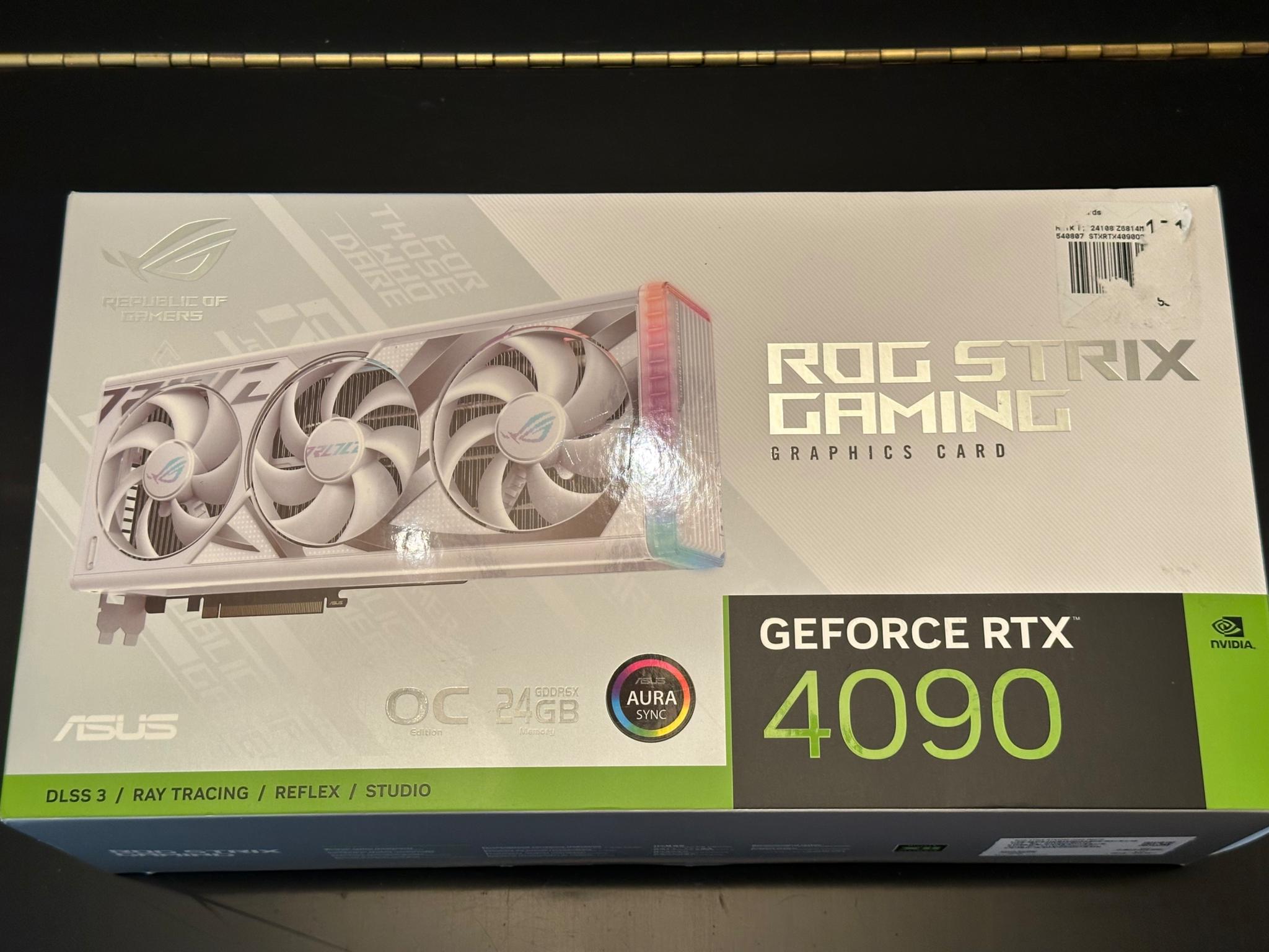 ASUS RTX 4090 White ROG Strix OC 24GB GDDR6X with original box