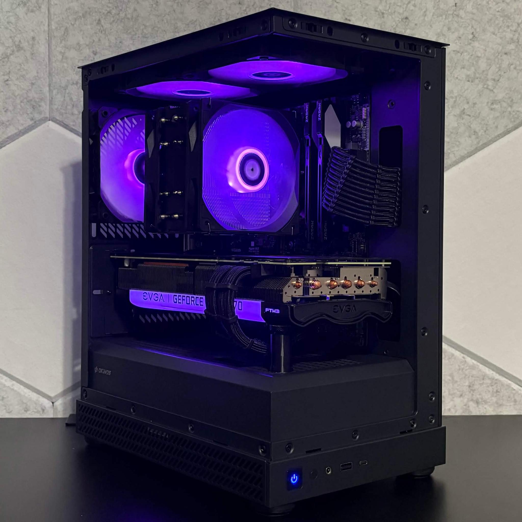 💜🖤 RTX 3070 | Ryzen 5 5500 🖤💜| 16GB DDR4 | 512GB SSD | WIFI 6E | 1080p/1440p Budget Gaming PC