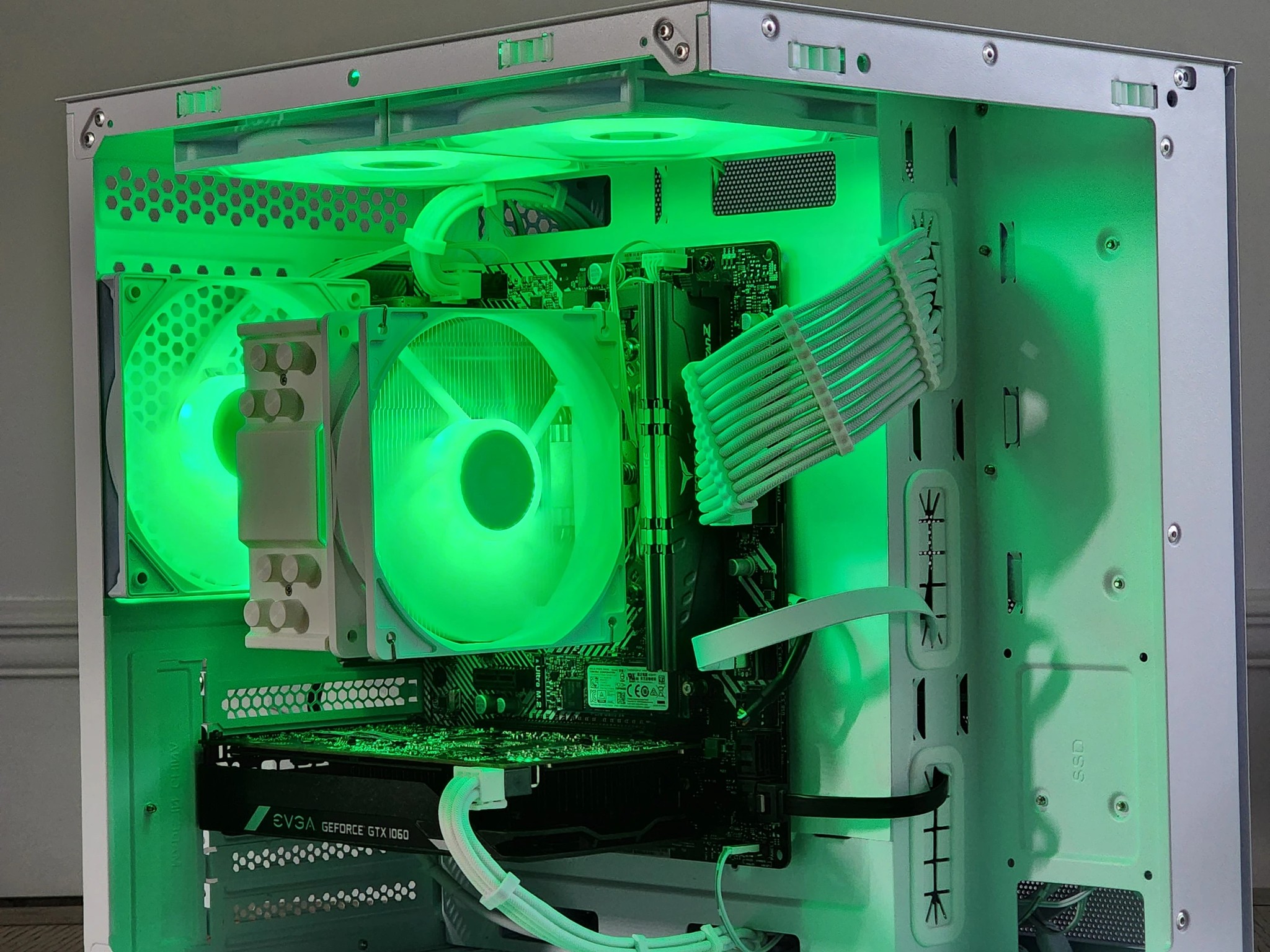 White Gaming PC | Ryzen 5 | GTX 1060 6GB | 16GB | 1TB | 450W | ARGB | WI-FI + BT