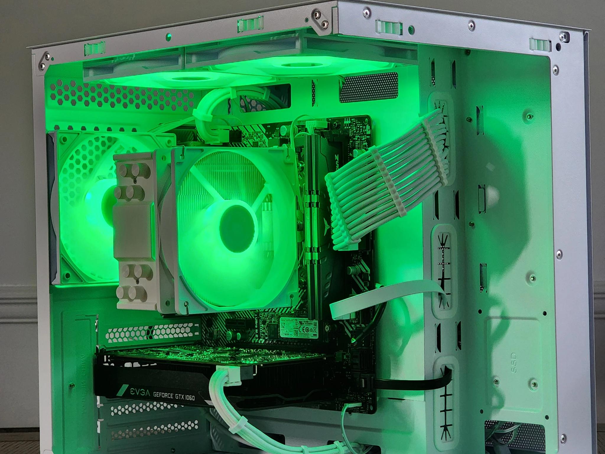 White Gaming PC | Ryzen 5 | GTX 1060 6GB | 16GB | 1TB | 450W | ARGB | WI-FI + BT