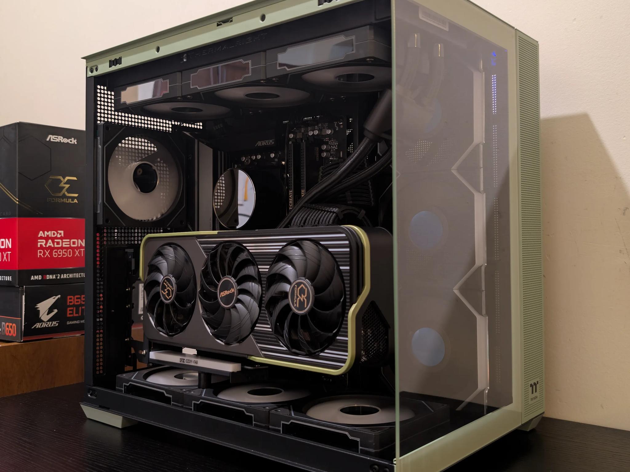 🍵Matcha Green Gaming PC | RX 6950XT | Ryzen 7 7700 | 2TB SSD | 32GB RAM | WiFi 6 & Bluetooth🍵