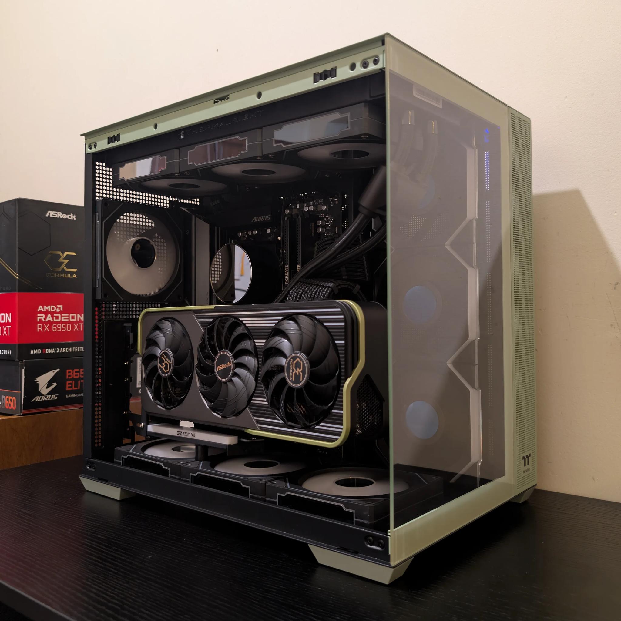 🍵Matcha Green Gaming PC | RX 6950XT | Ryzen 7 7700 | 2TB SSD | 32GB RAM | WiFi 6 & Bluetooth🍵