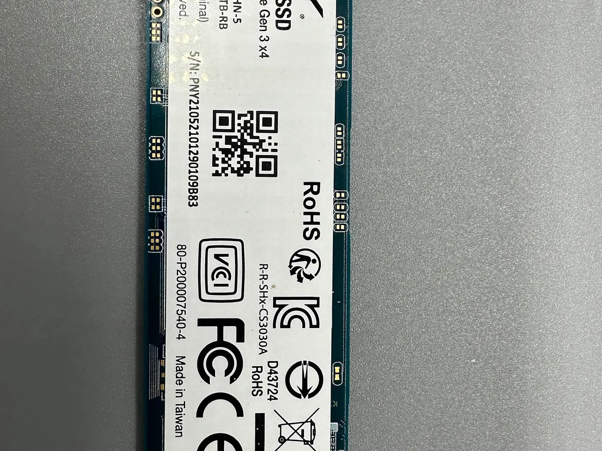 PNY XLR8 CS3030 1TB M.2 PCIe NVMe Gen3 x4 Internal Solid State Drive (SSD),
