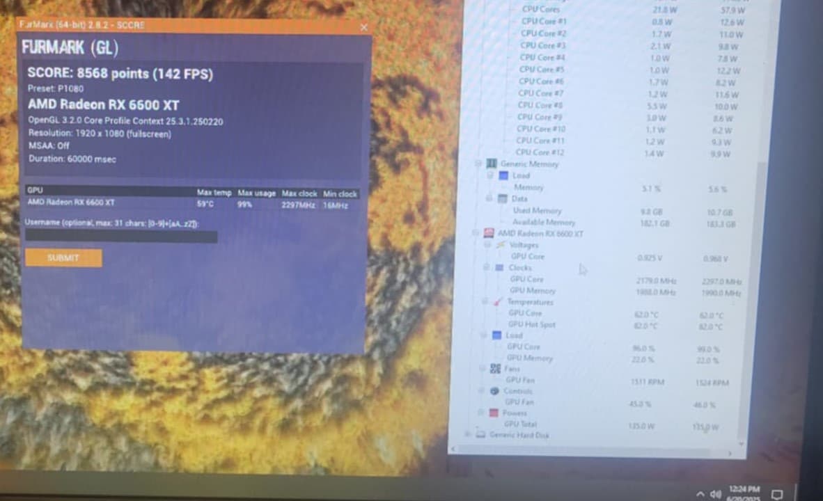 Asrock Challenger 6600XT 8GB GPU