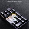 DAGK Wired Mechanical Number Pad Rainbow LED Backlit 20-Key Number Pad- Black