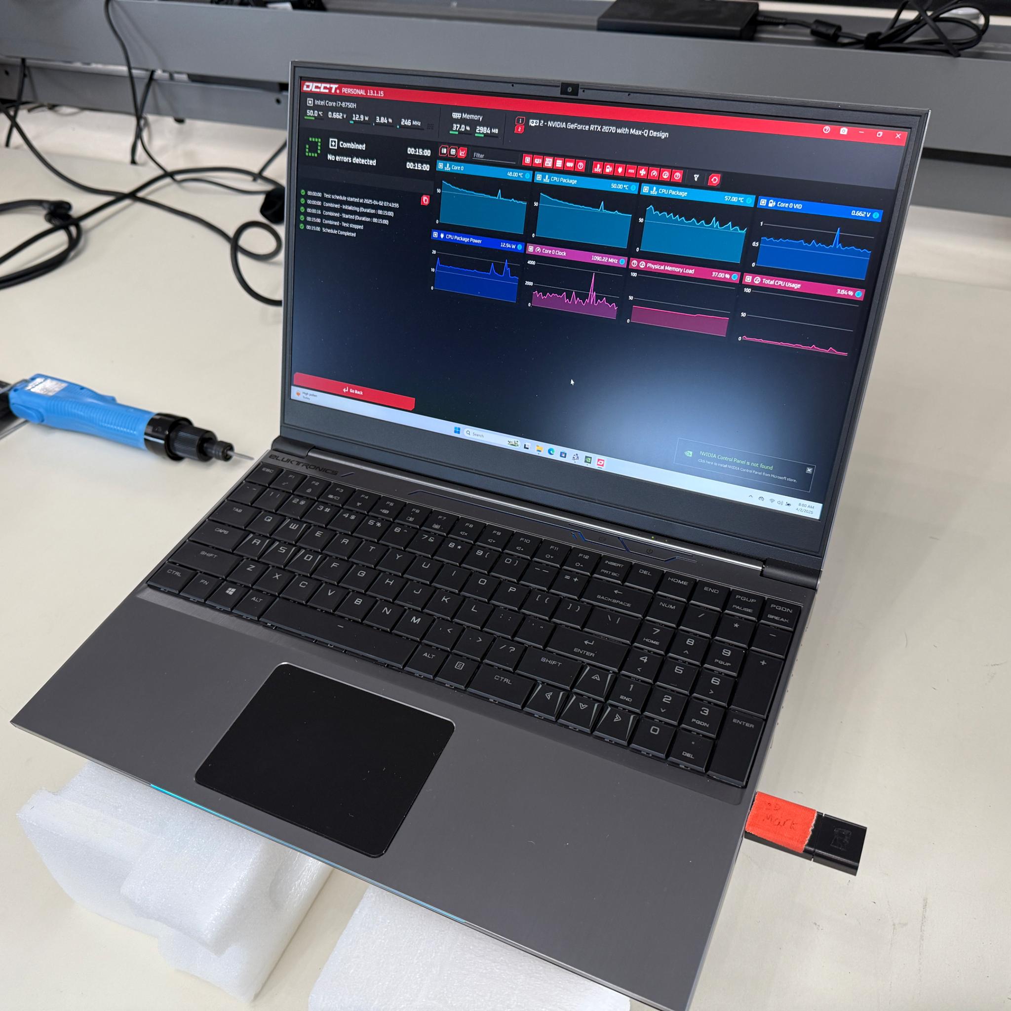 Eluktronics Mech-15 G2, Intel i7-8750H, RTX 2070 Max-Q, 8 GB Ram, 512 SSD