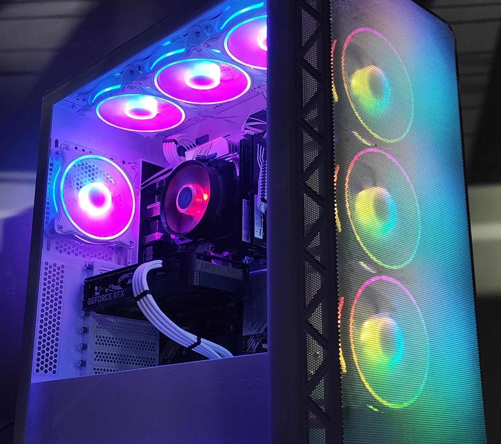 Gaming PC Ryzen 7 5700X 16GB RAM 500GB SSD RTX 4060 8GB Windows 11 Computer