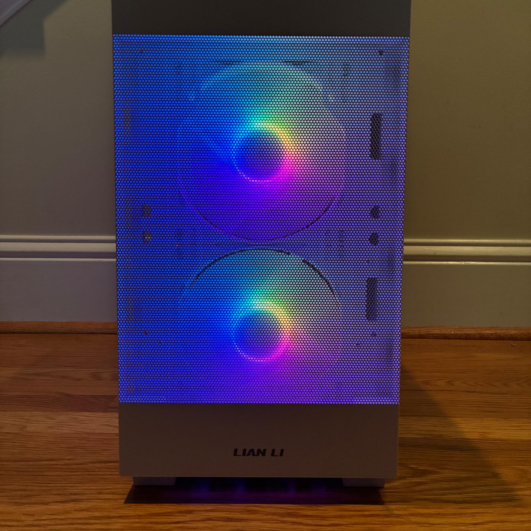 RX 9060XT R7 5800XT WHITE RGB GAMING PC 32GB 1TB SSD WiFi 6 WINDOWS 10/11