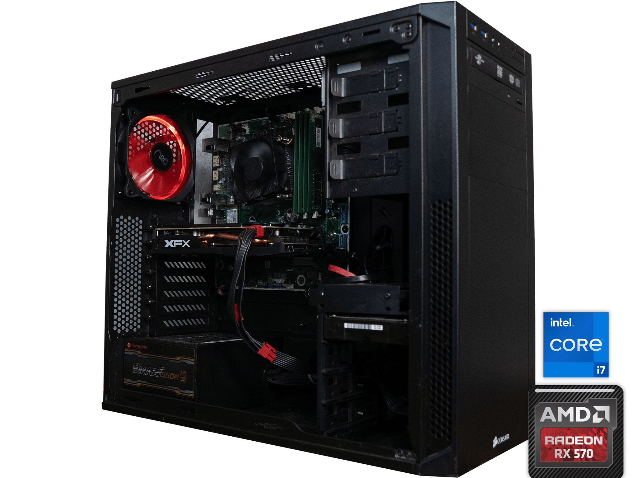 🟠⚫ ULTRA BUDGET - BO6 Ready GAMING PC 🟠⚫ XFX RX 570 | INTEL i7 6700 | 32GB DDR4 RAM | 1.25TB |