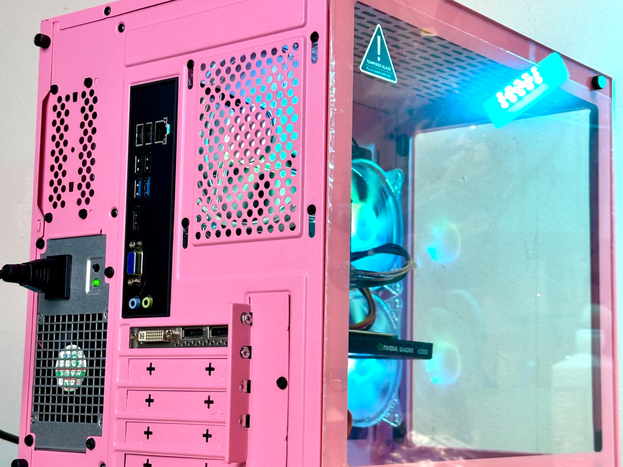 🌸 PINK Budget Gaming PC Custom Desktop 🌸- Intel i7, 32GB RAM, SSD+1TB, NVIDIA GTX 1660 Super 6GB