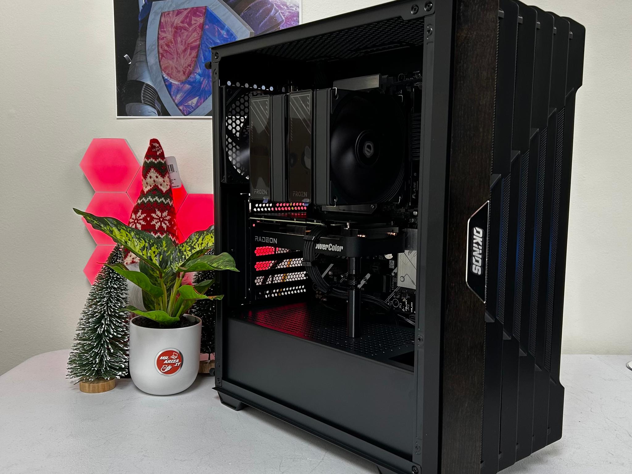 Obsidian Core🖤 Ryzen 5 9600X – RX 9060 XT 16GB -Wood - 32GB/ 1TB / 650 W Gold