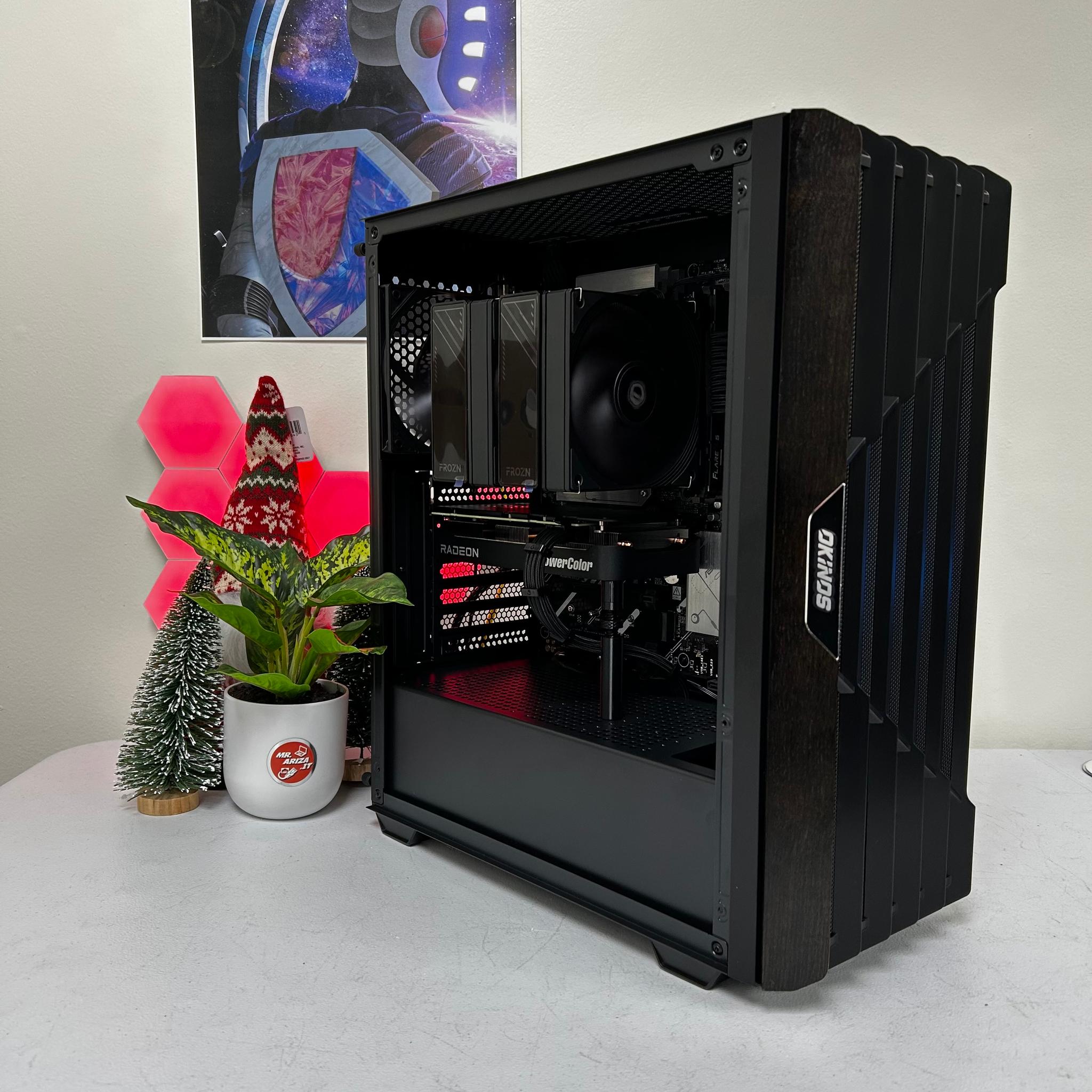 Obsidian Core🖤 Ryzen 5 9600X – RX 9060 XT 16GB -Wood - 32GB/ 1TB / 650 W Gold