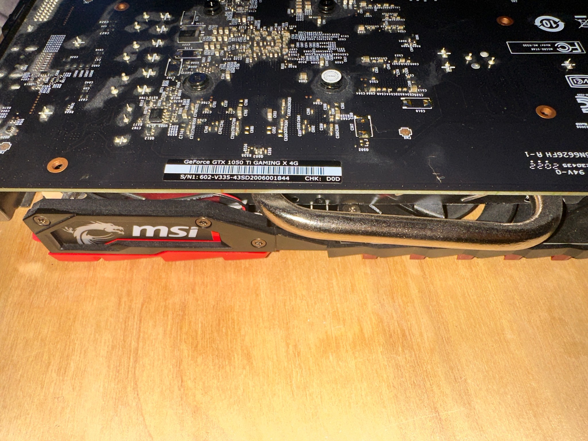MSI GAMING X GTX1050TI 4 GB RGB GREAT CONDITION NEW THERMAL PASTE
