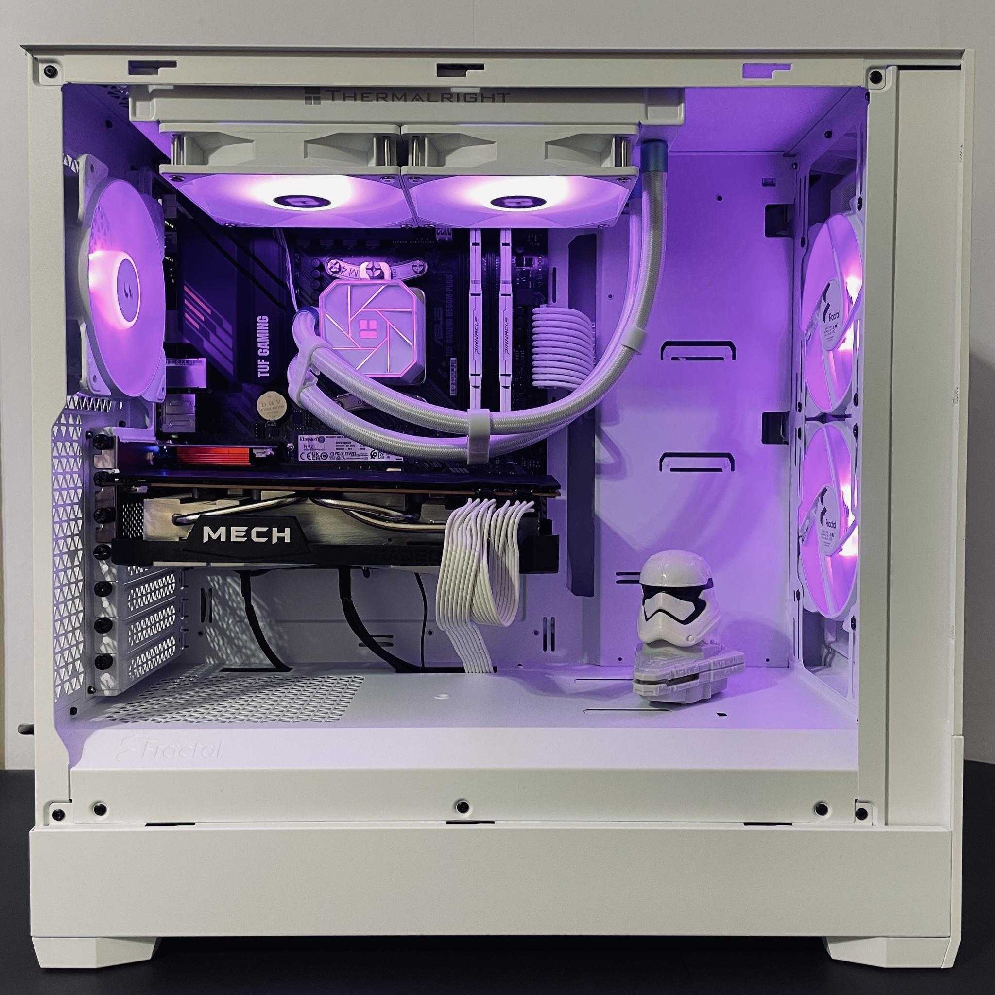 ❄️Liquid Cooled White Gaming PC 1440p - Ryzen 5 5600 ● 32GB RAM ● 1TB NVMe SSD - RX 6700 XT 12GB