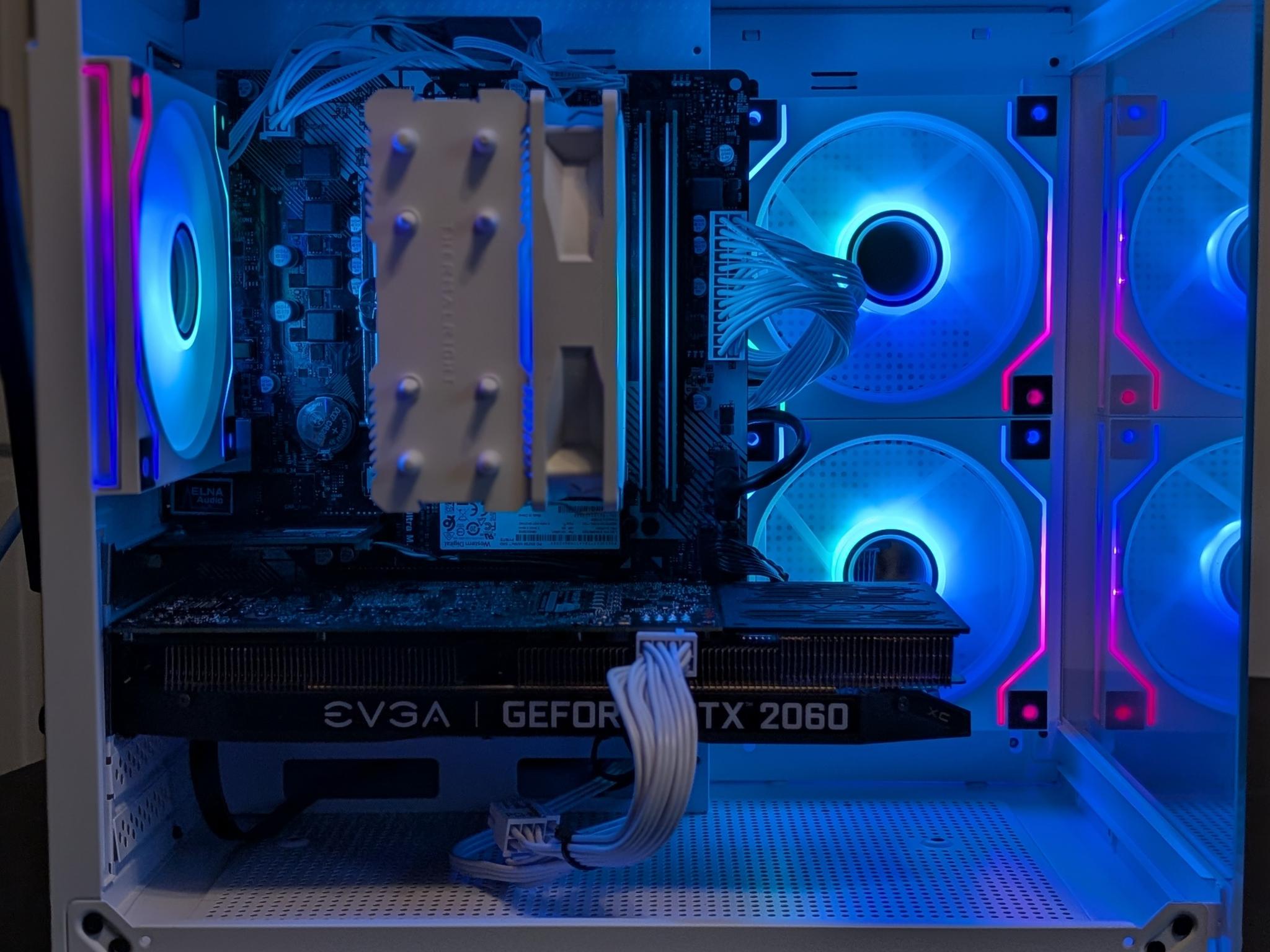 Ryzen 5 2600x | RTX 2060 - White Fish Tank Gaming PC
