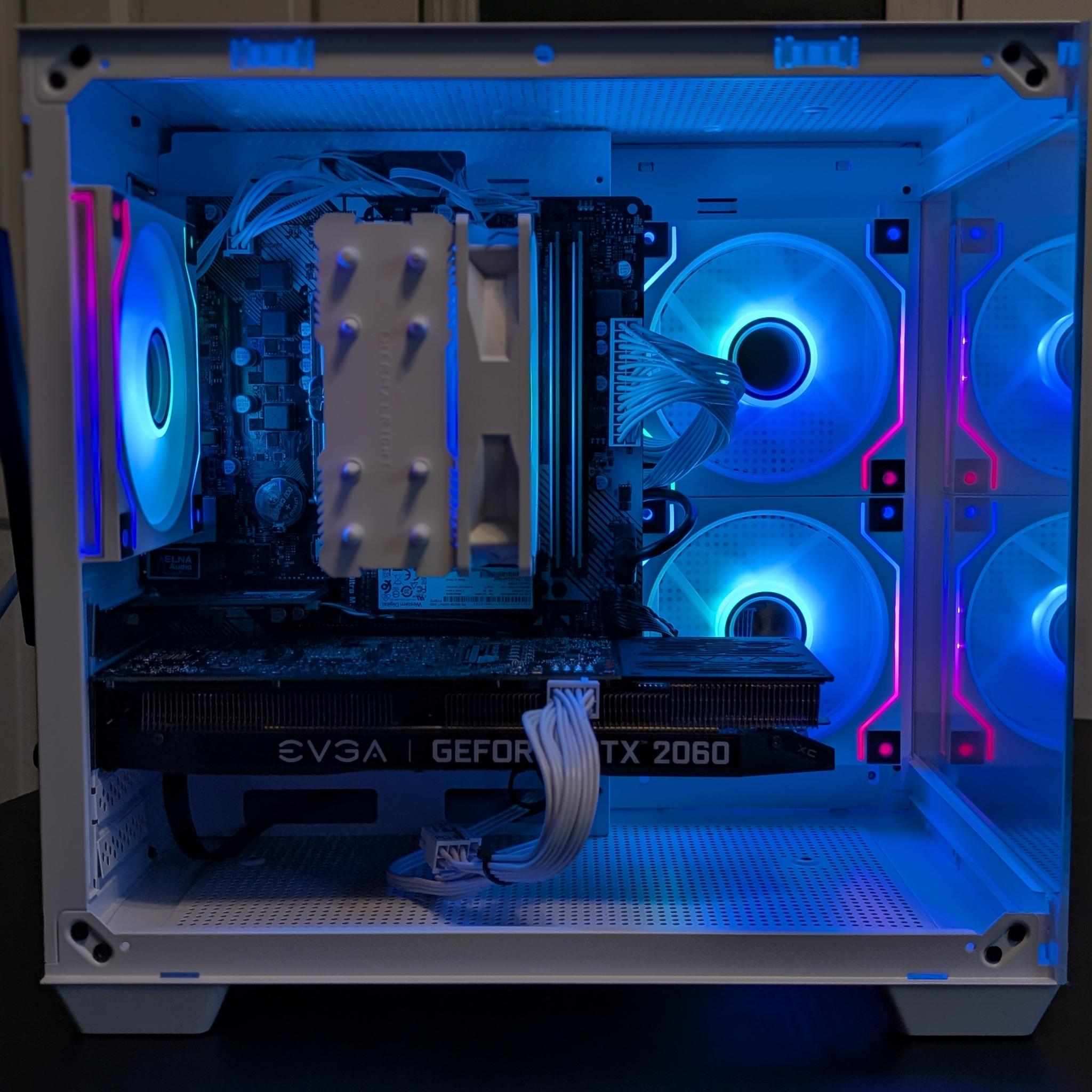 Ryzen 5 2600x | RTX 2060 - White Fish Tank Gaming PC