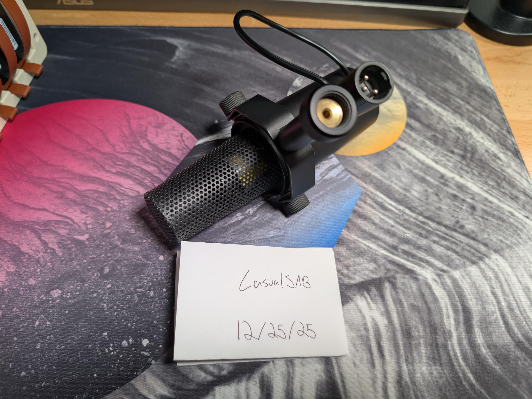 Shure SM7B XLR Microphone w/o Windscreen