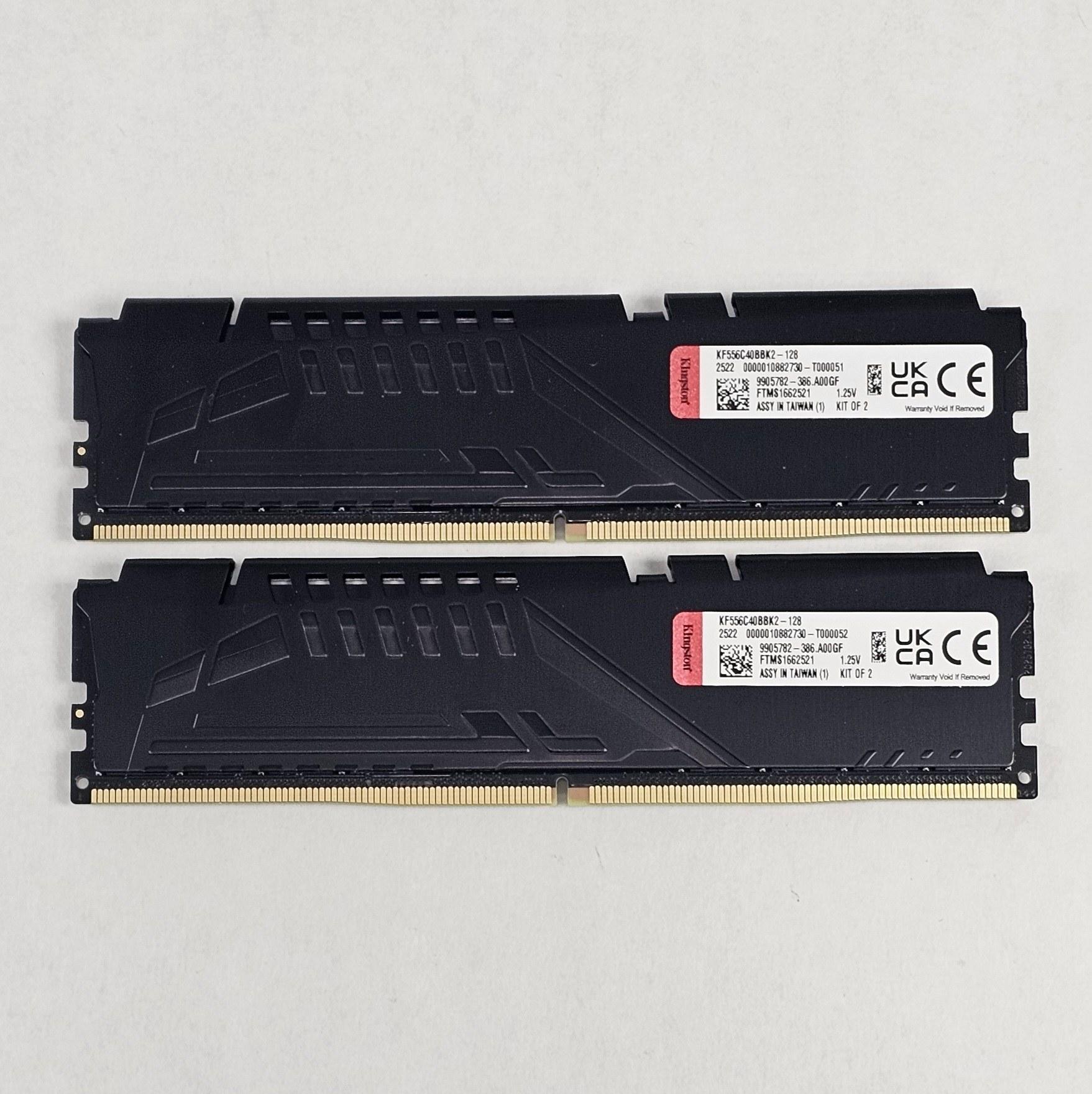 128GB DDR5 (2x64GB) CL40 5600MT/s Kingston FURY Beast