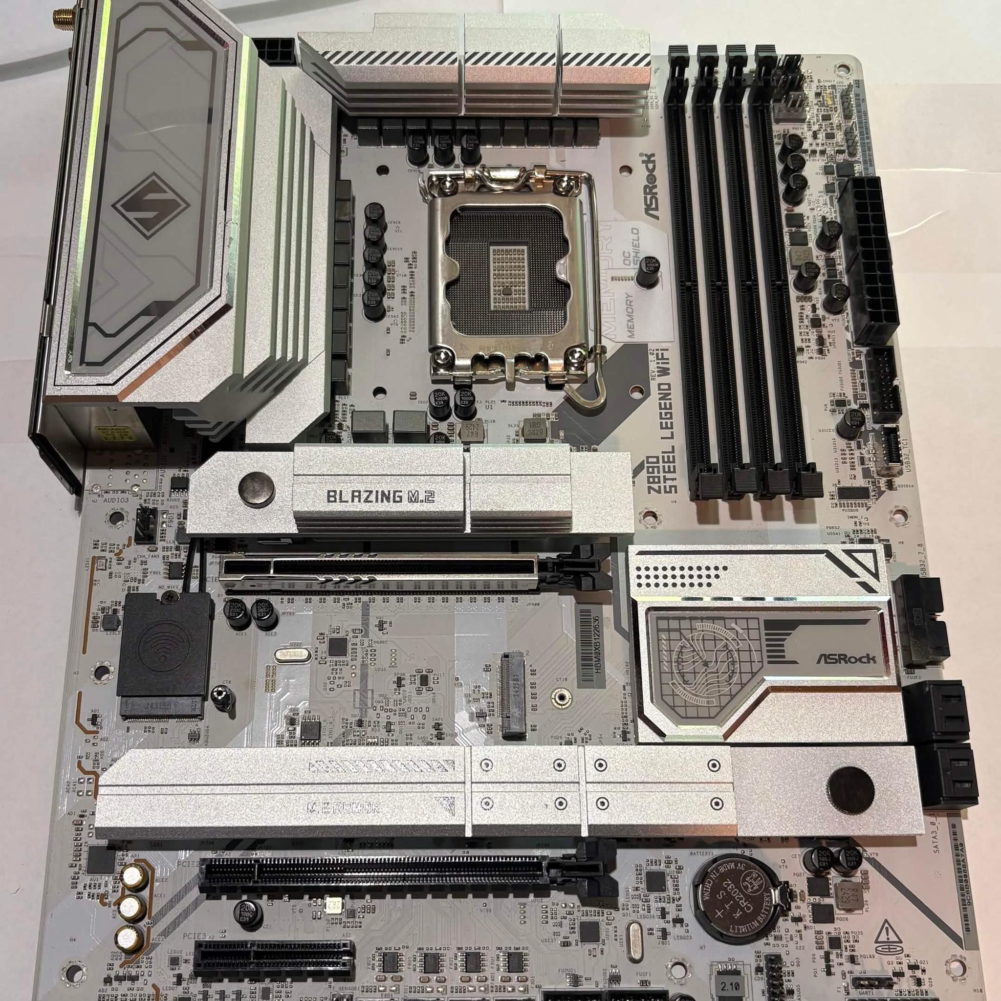 ASRock Z890 Steel Legend WiFi LGA1851 DDR5 ATX Motherboard | Intel Core Ultra | PCIe 5.0