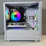 Ryzen 5 2600X/AMD RX 580 8GB Custom RGB White Gaming PC Bundle W/Keyboard/Mouse/Headset & Mic