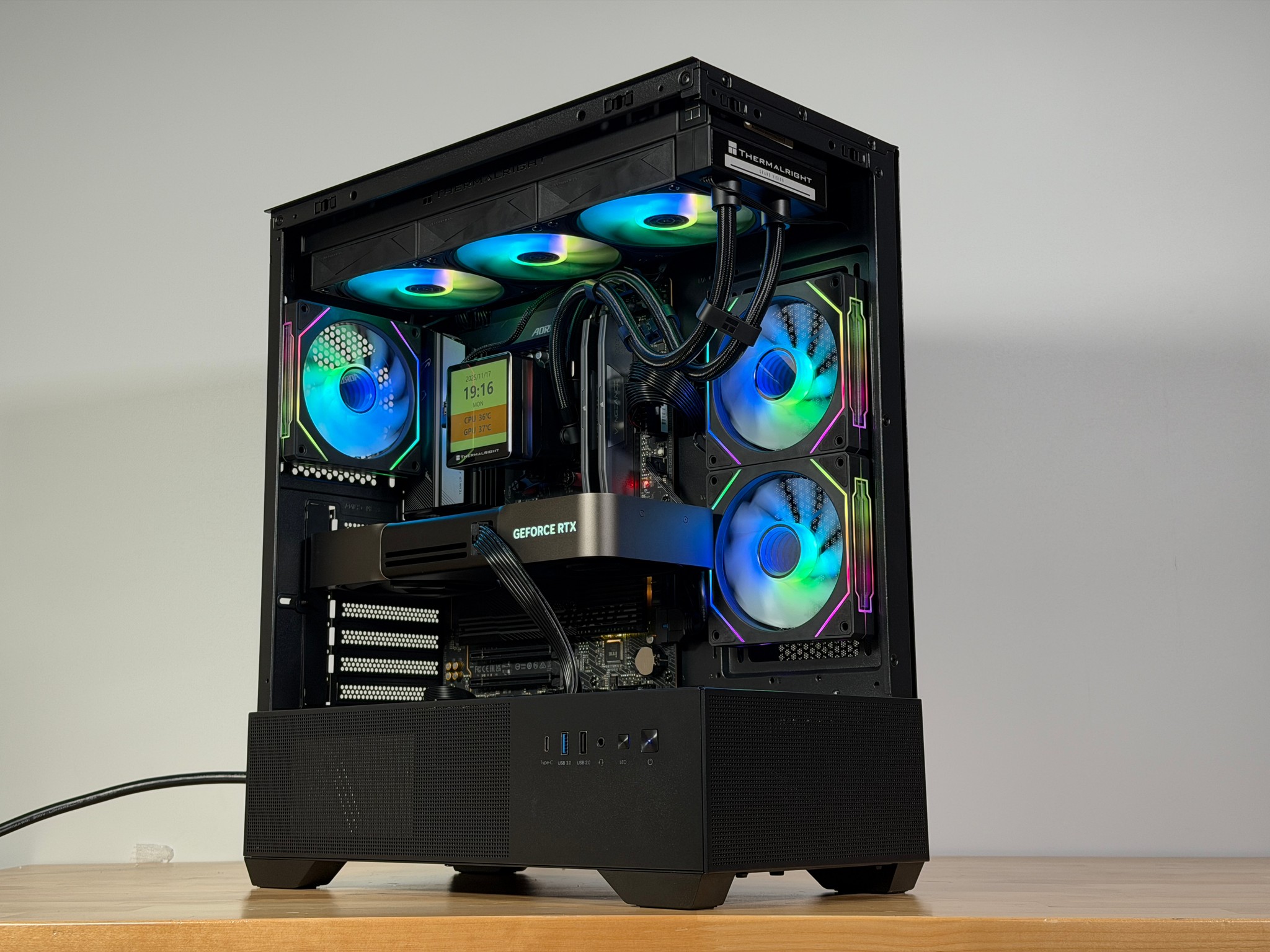 RTX 5090 Ryzen 7 9800x3d Gaming PC 4TB SSD 96GB DDR5