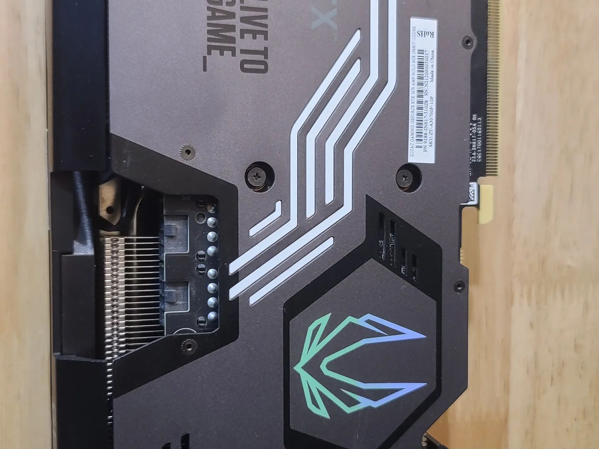 Zotac Nvidia RTX 3070 8GB Amp Holo Twin Fan Graphics Card
