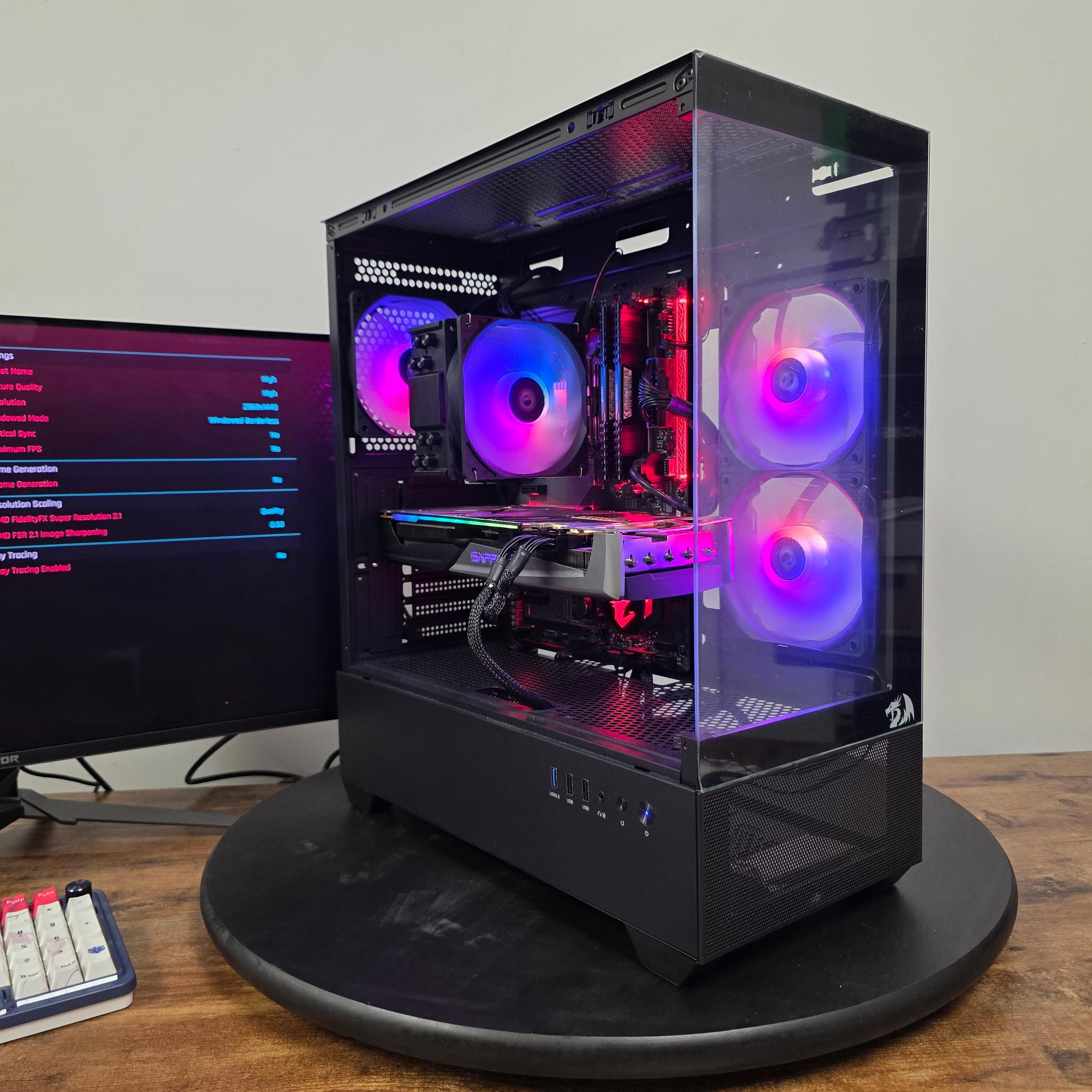 BCPC 26-24💰 🔥1440p Budget Gaming PC — i7-8700 6 Cores + RX 5700 XT 8GB + 16GB RGB RAM